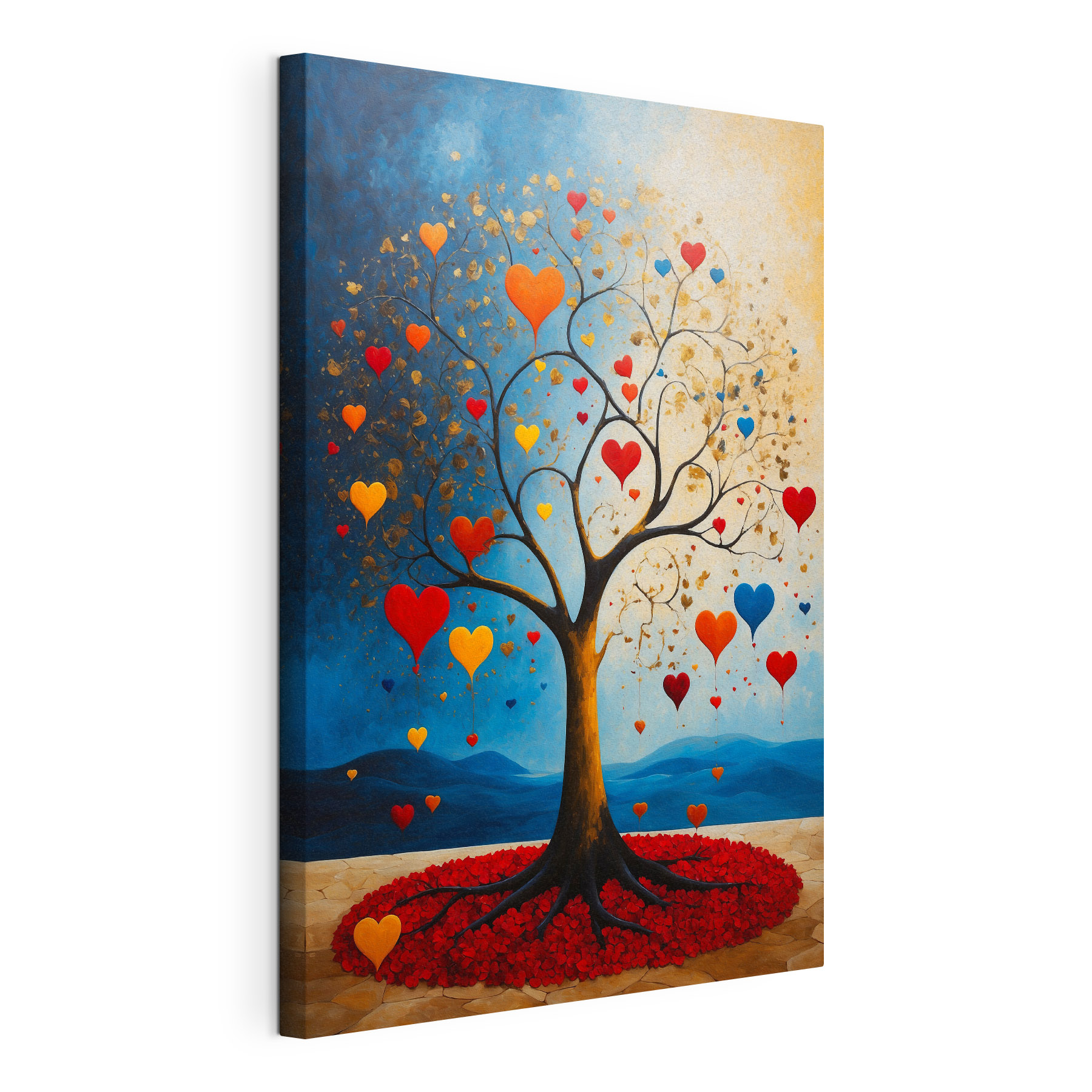 Tree with hearts from it Tree with hearts from it