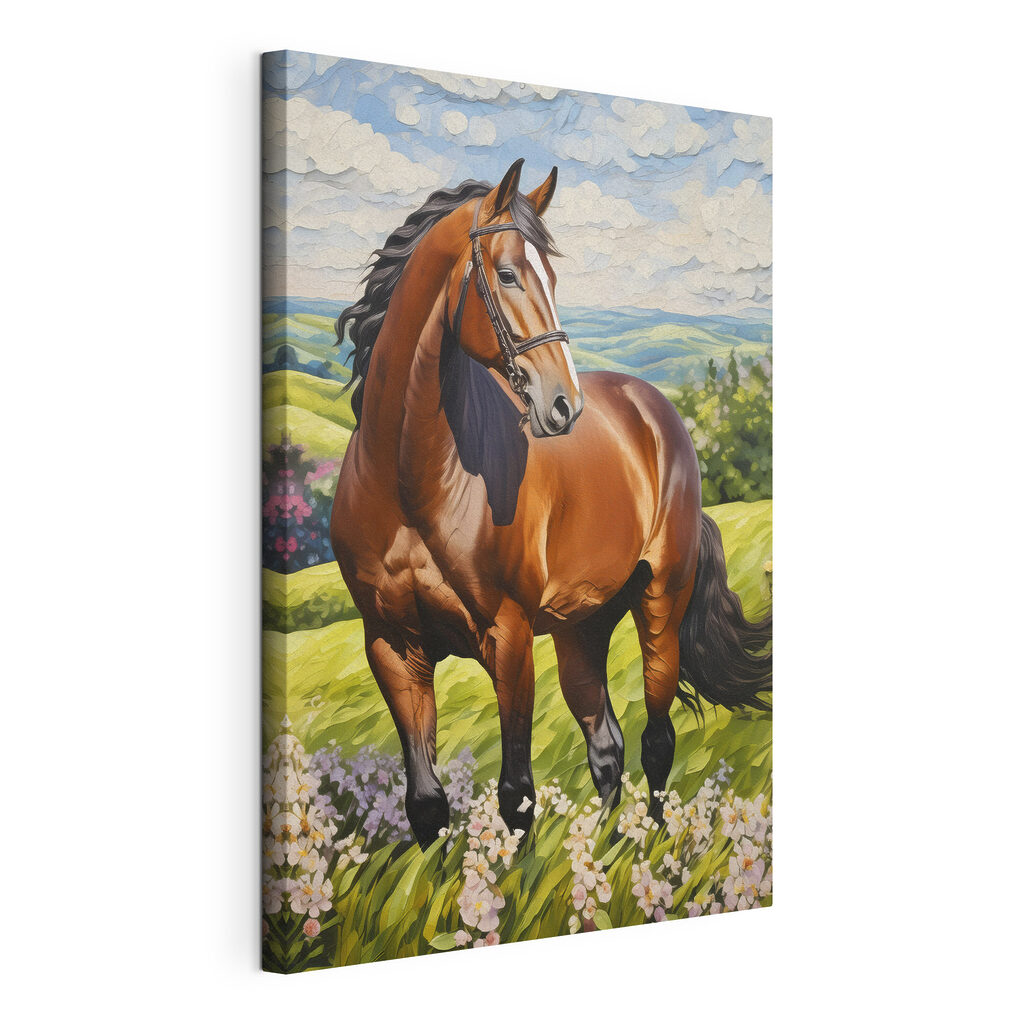 A horse standing in a field A horse standing in a field