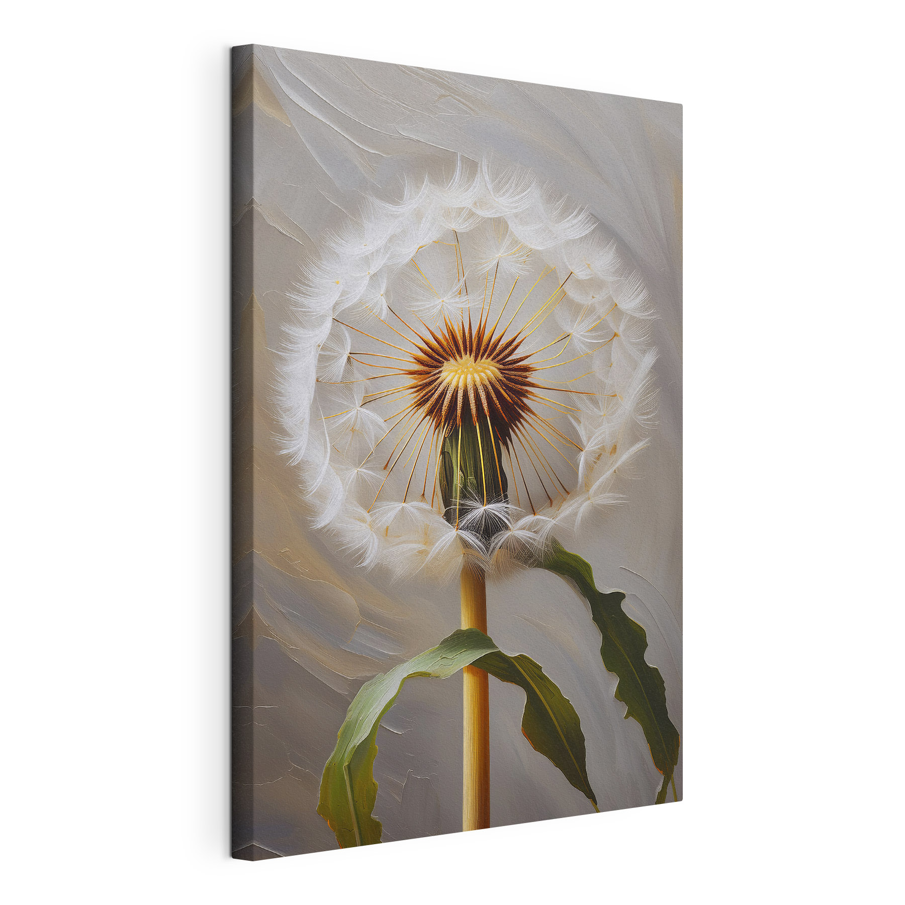 Dandelion with seeds flying in the air Dandelion with seeds flying in the air