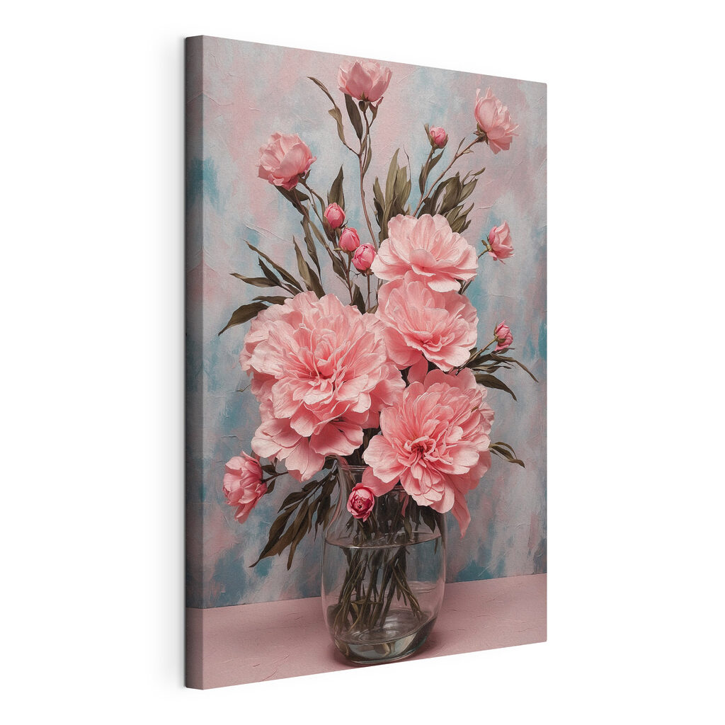 Vase of pink flowers Vase of pink flowers