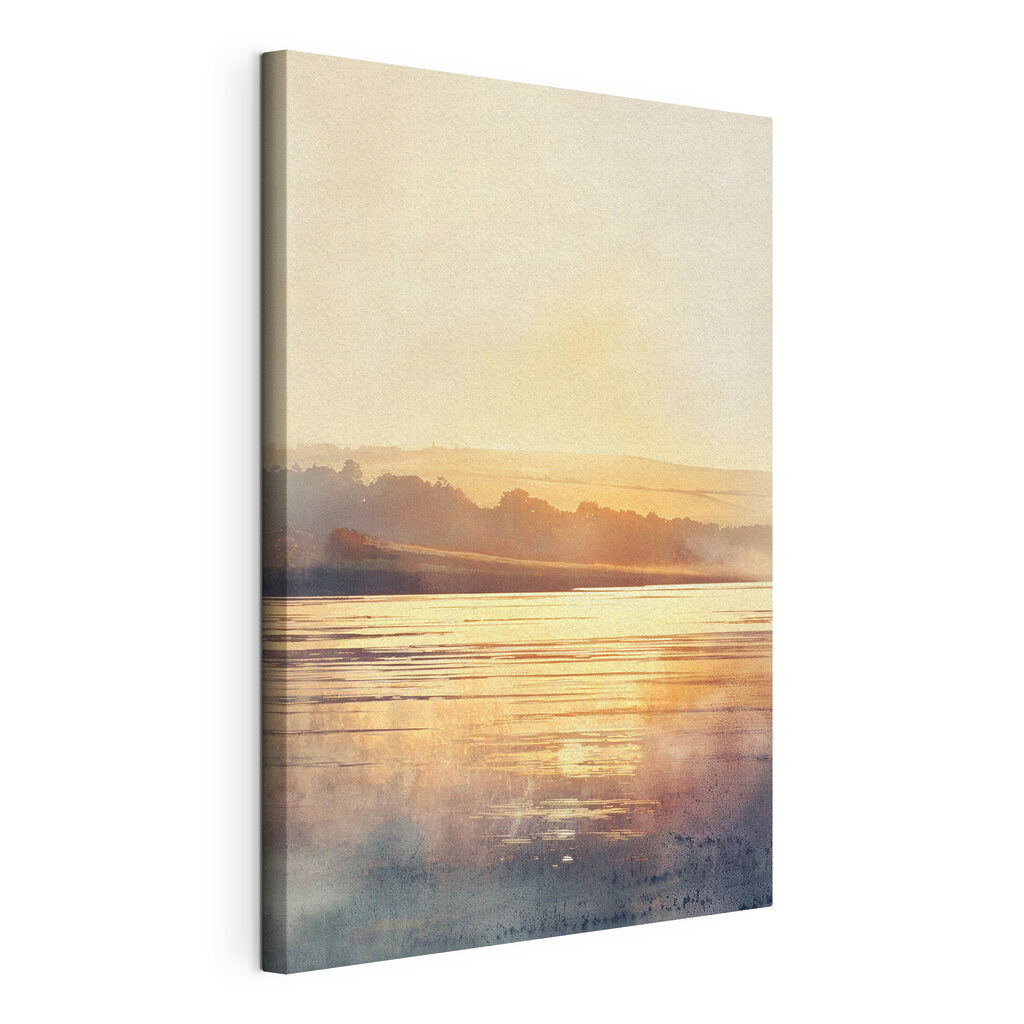 A body of water with trees in the background A body of water with trees in the background