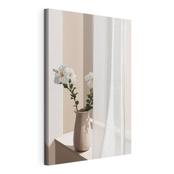 Quadri Un mazzo di fiori bianchi in un vaso (COD: s38772) Quadri Quadri Un mazzo di fiori bianchi in un vaso (COD: s38772)