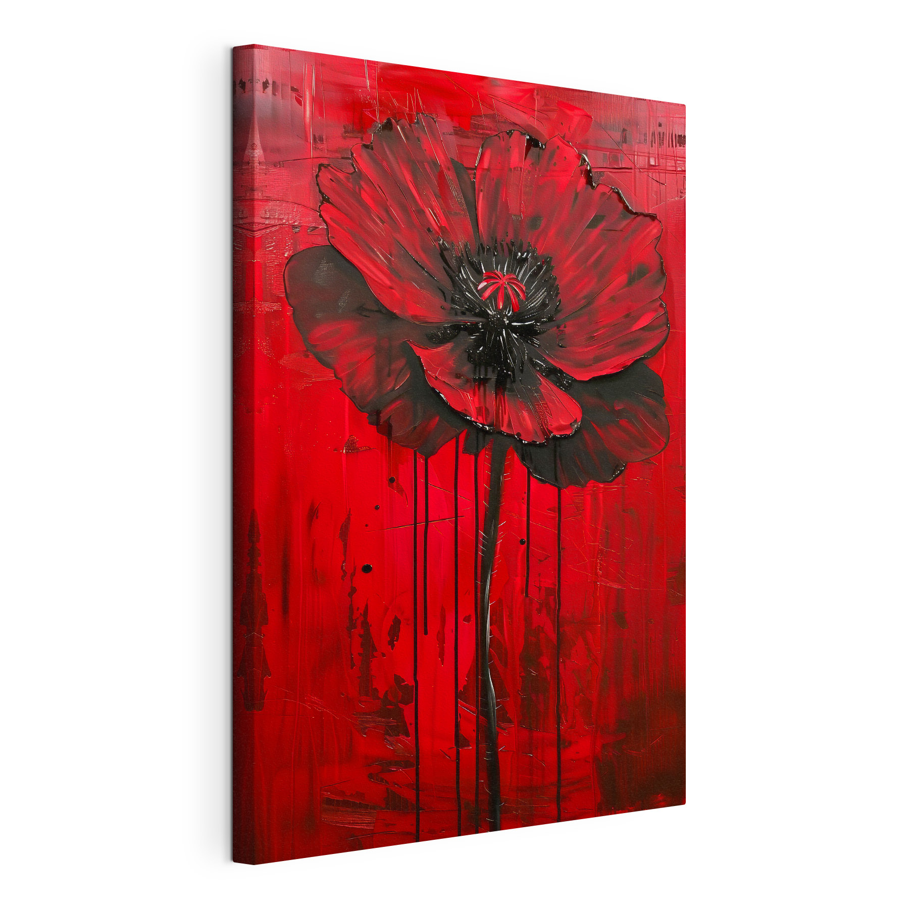 A painting of a flower A painting of a flower