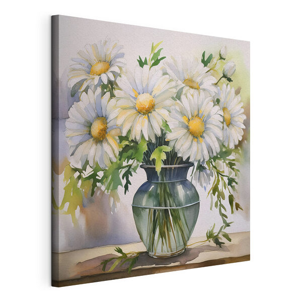 Un acquerello raffigurante un vaso di fiori Quadri Un acquerello raffigurante un vaso di fiori