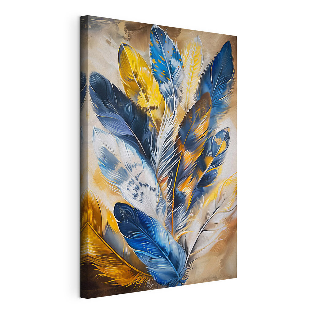 Vibrant feathers in striking colors Vibrant feathers in striking colors
