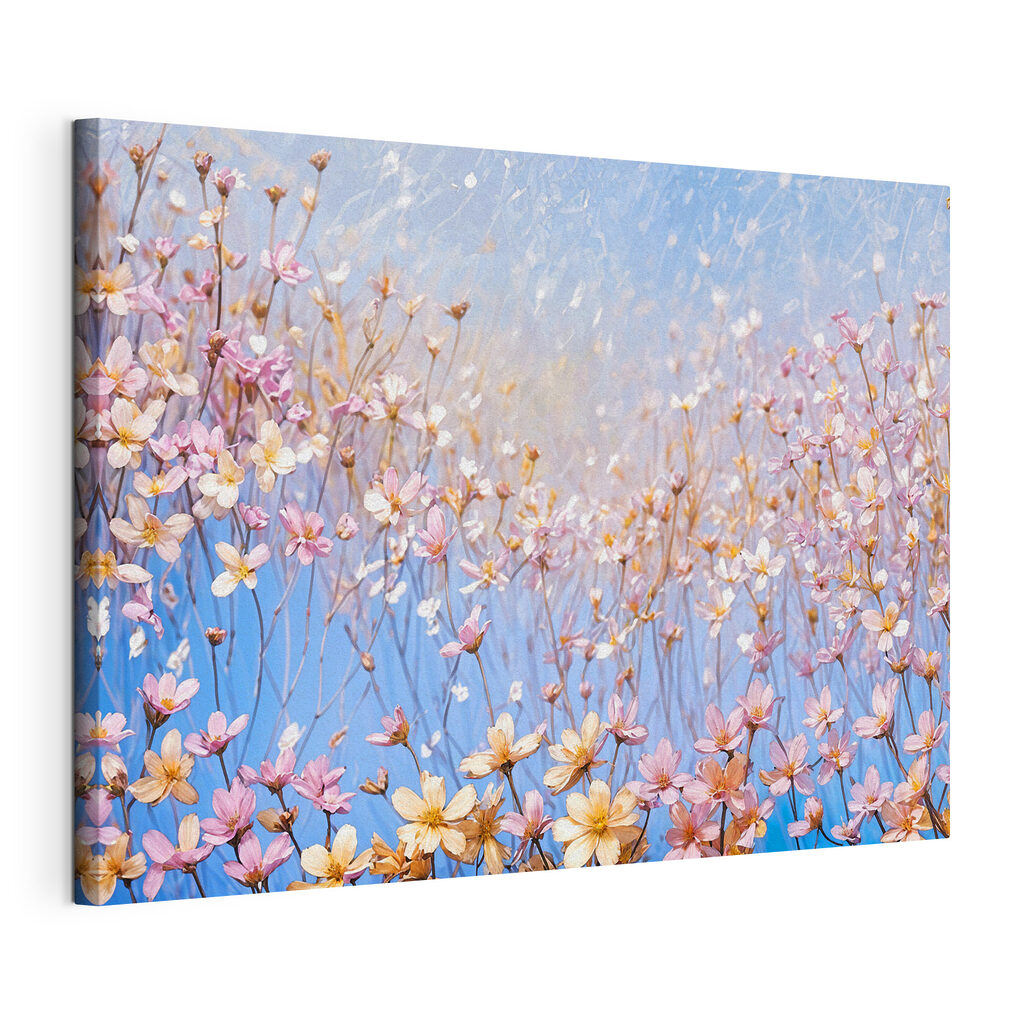 A group of flowers on a clear surface A group of flowers on a clear surface
