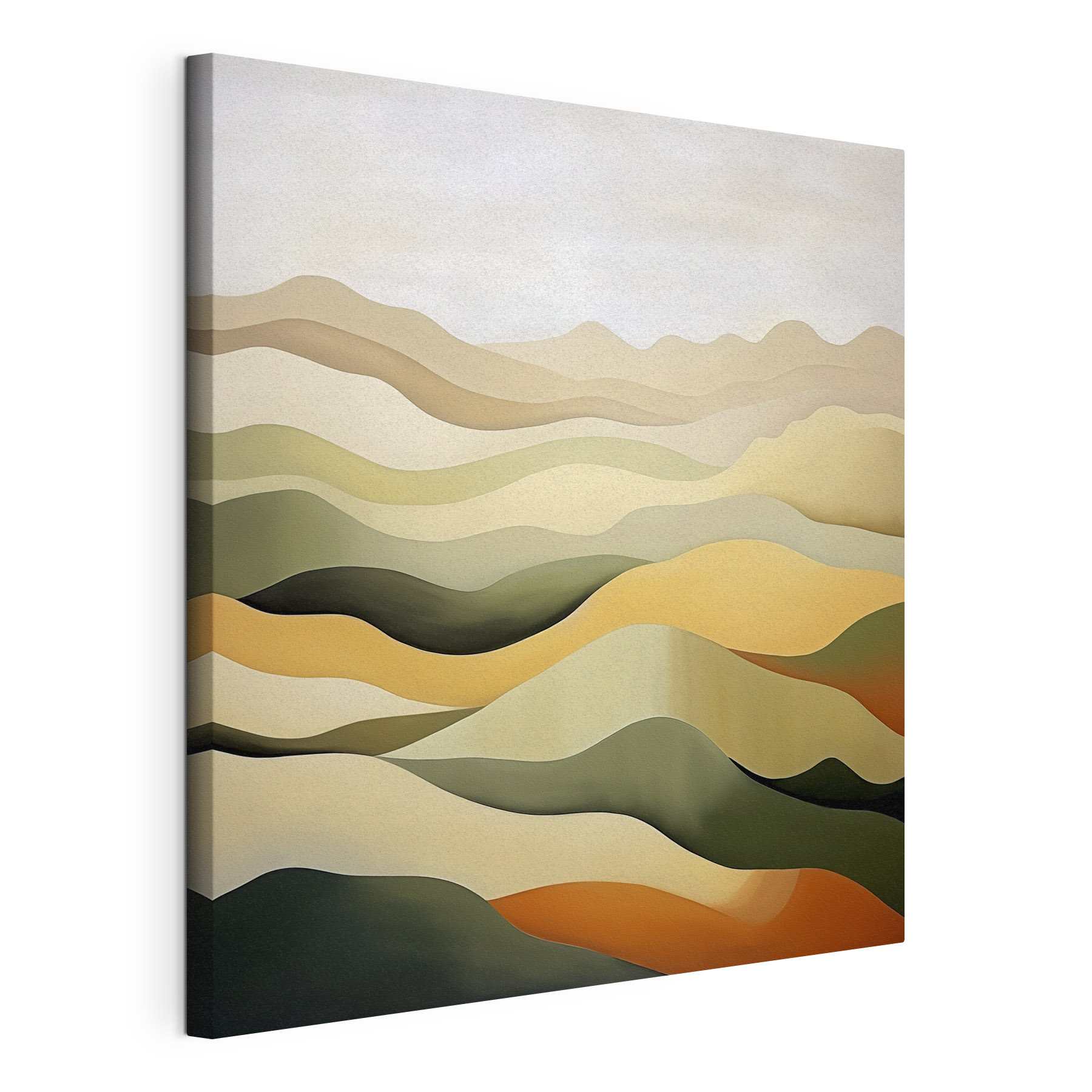 A painting of a desert landscape A painting of a desert landscape