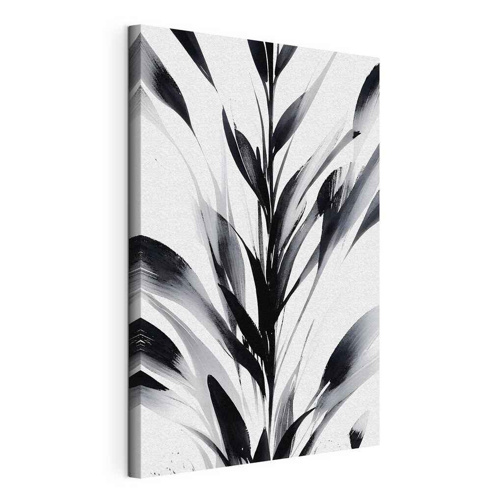 A black and white image of a plant A black and white image of a plant