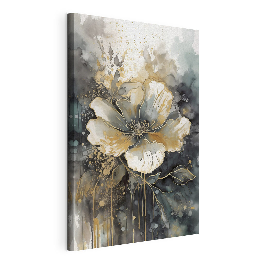 A painting of a flower A painting of a flower