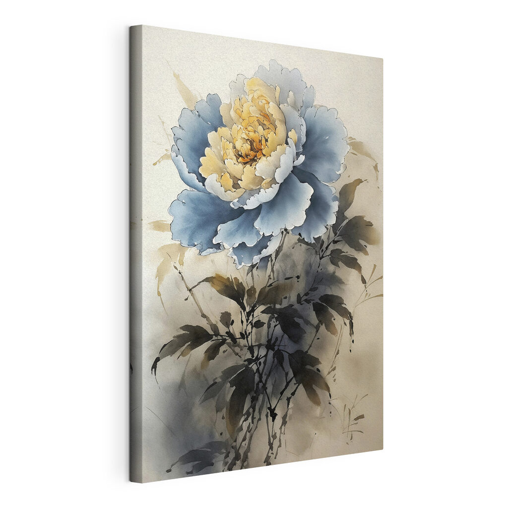A painting of a flower A painting of a flower