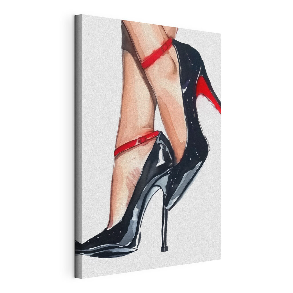 Elegant heels with a pop of color