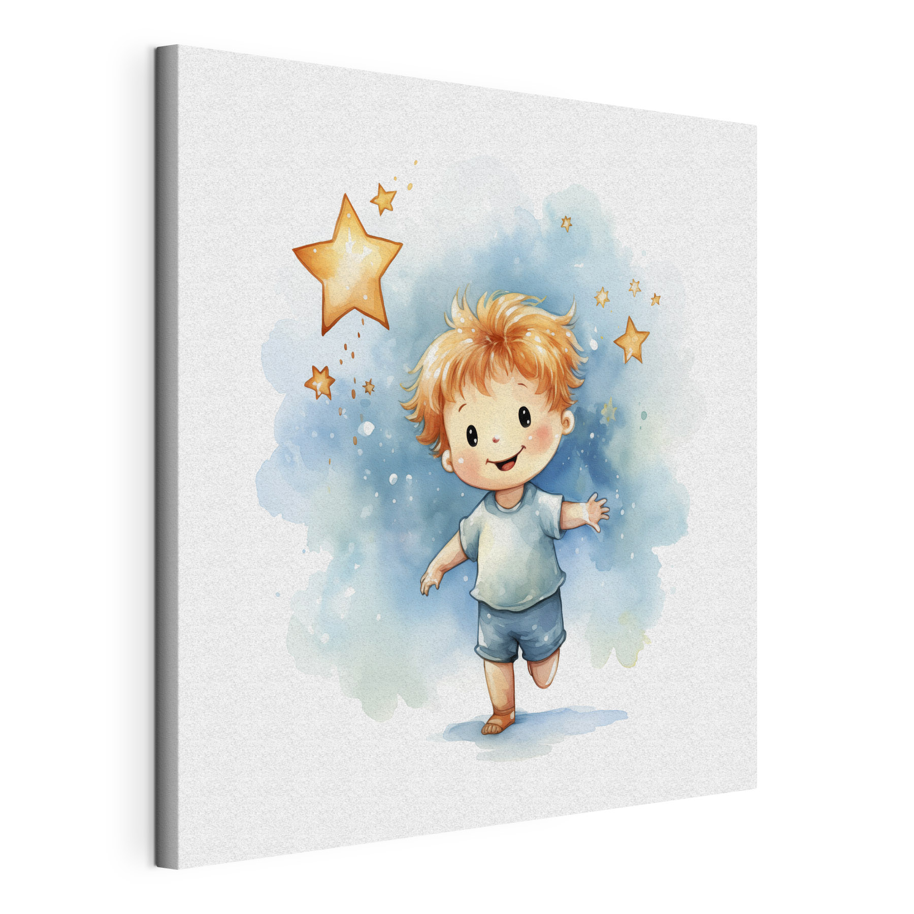 A cartoon of a boy
