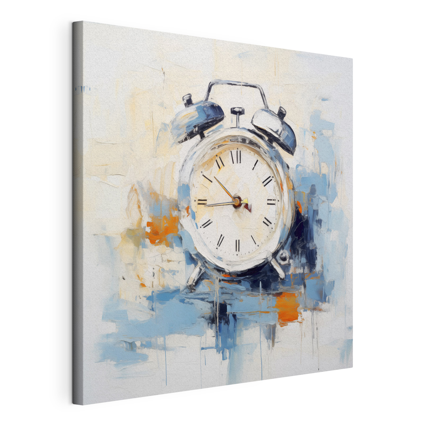 A painting of a clock A painting of a clock