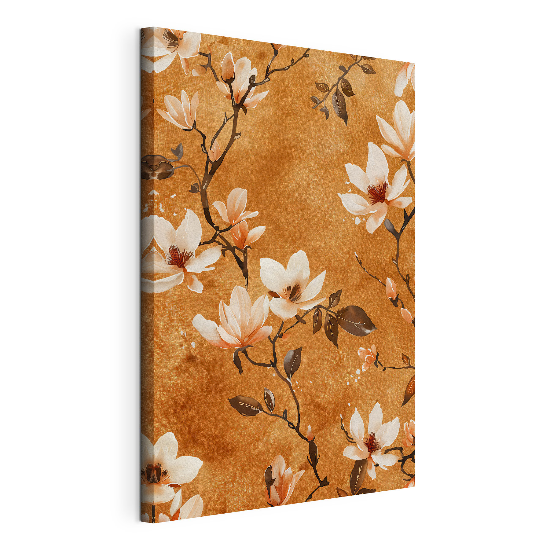 Floral elegance on warm backdrop Floral elegance on warm backdrop