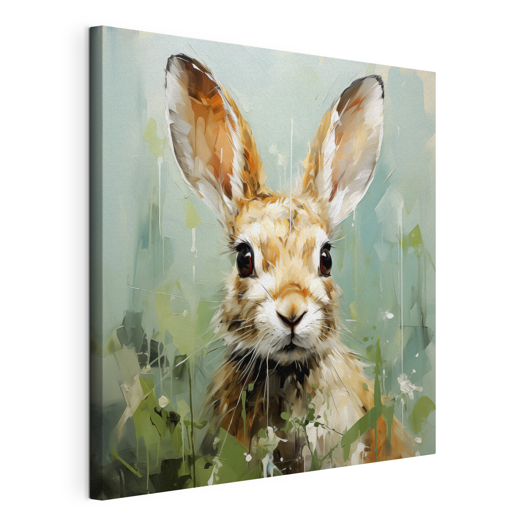 A painting of a rabbit