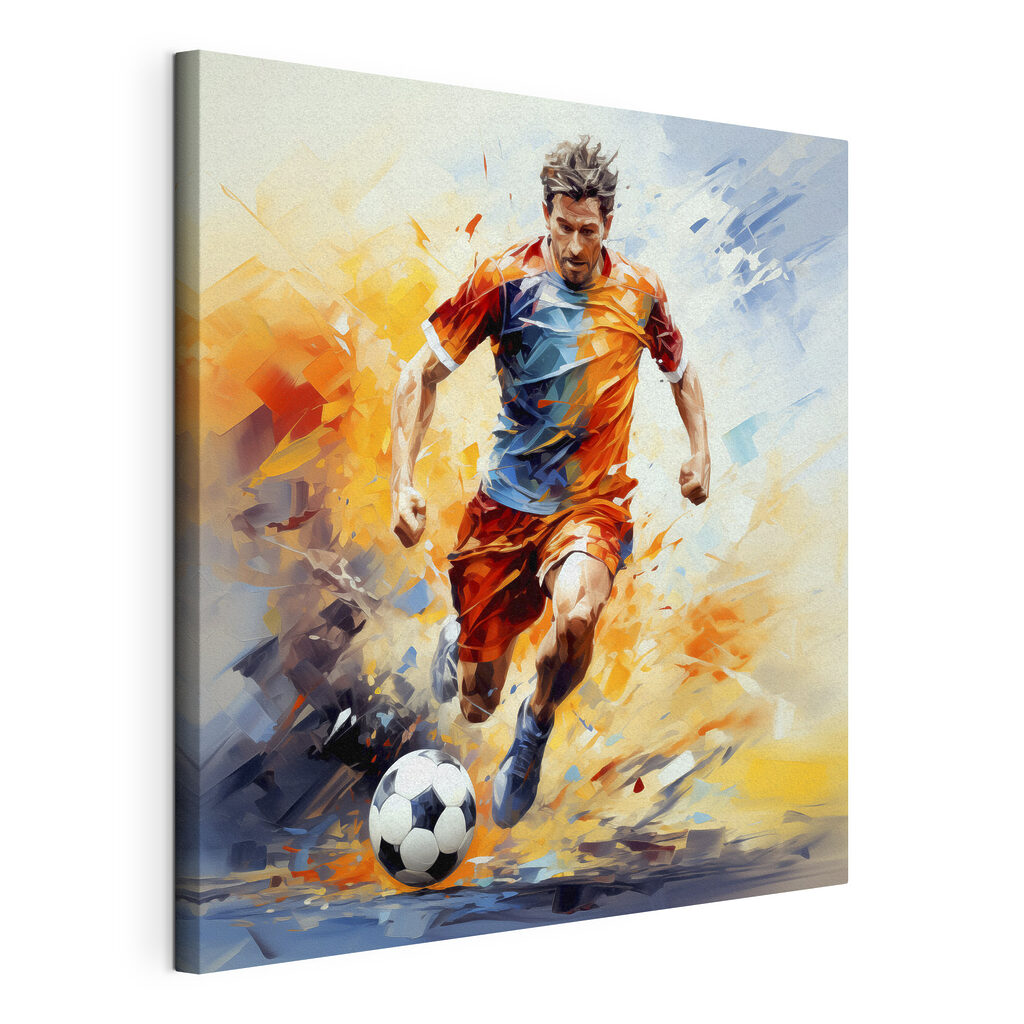 A man running with a football ball A man running with a football ball