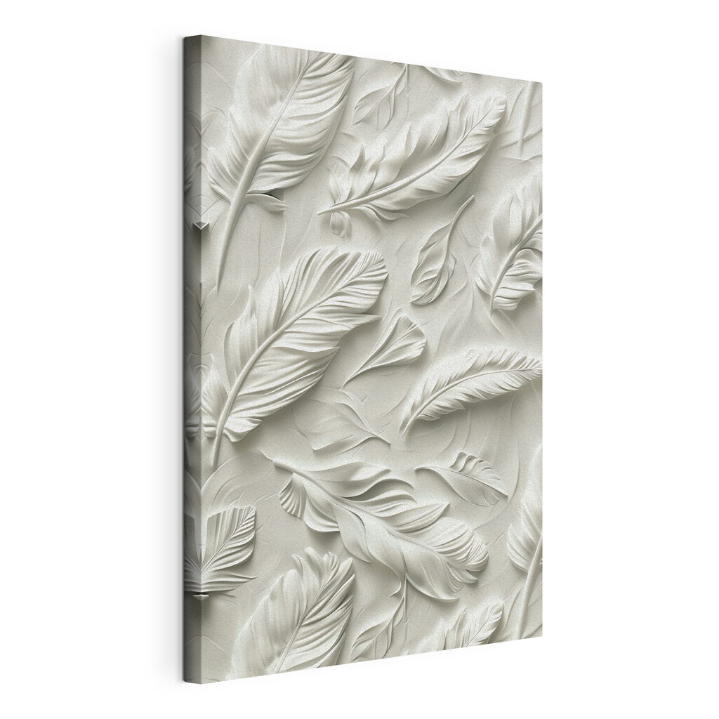 Elegant white feather design pattern Elegant white feather design pattern