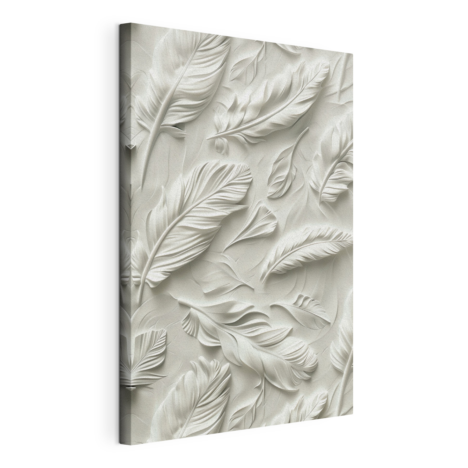 Elegant white feather design pattern Elegant white feather design pattern