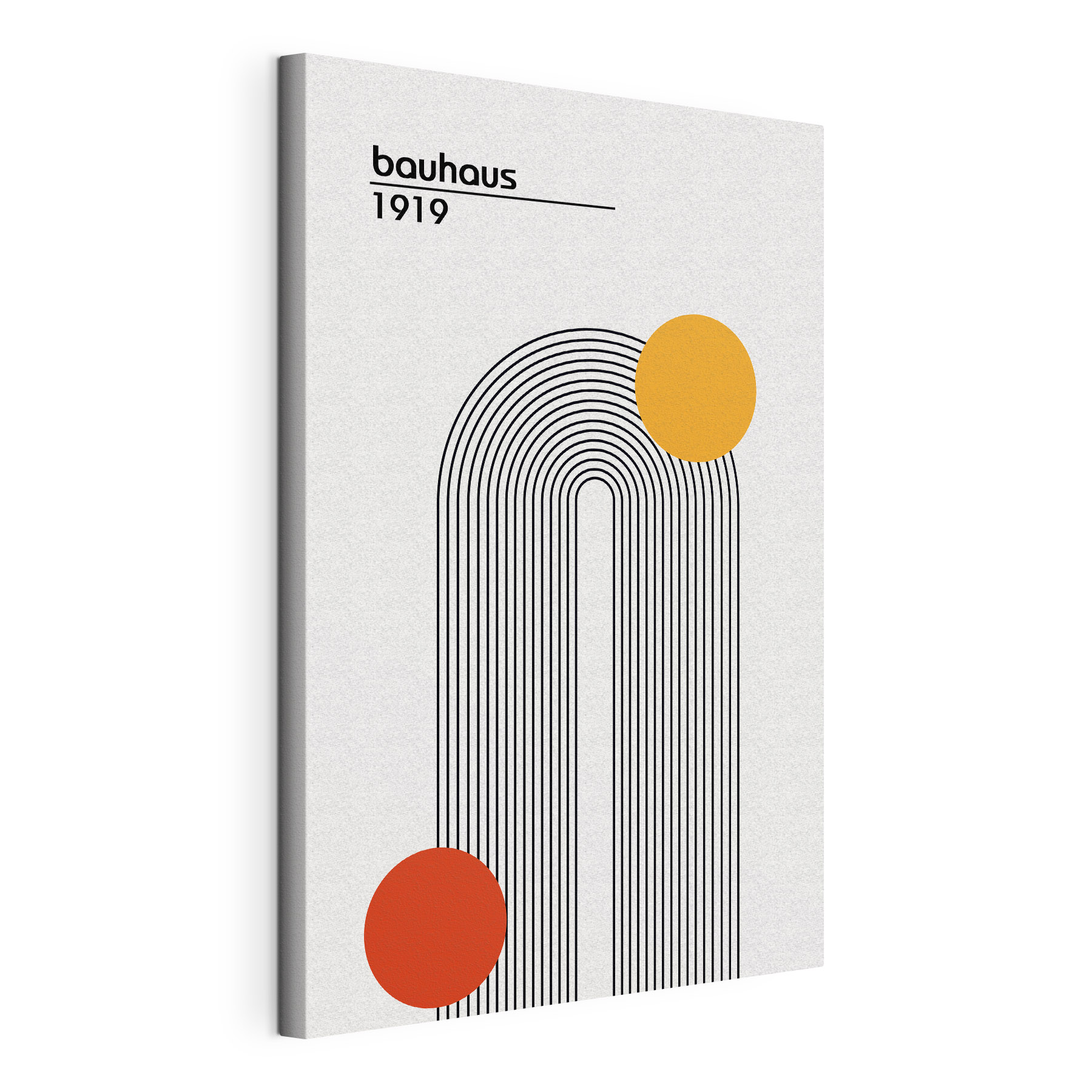 A black and orange lines and a yellow circle