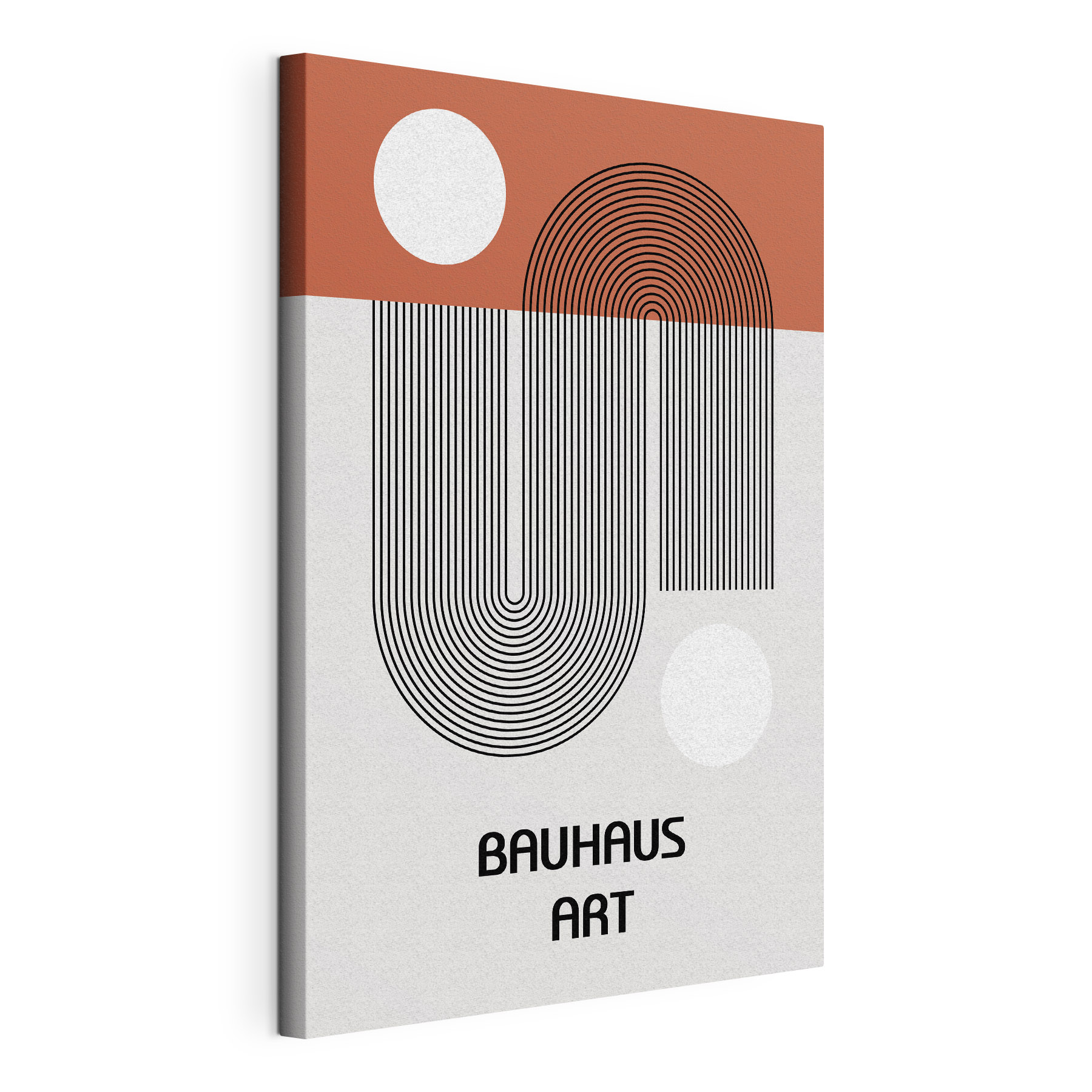 A poster with lines and circles