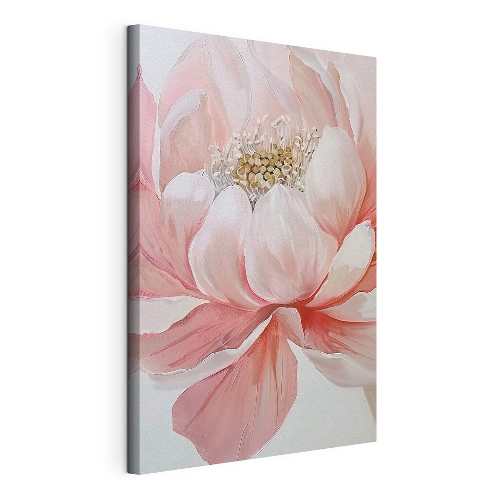 Delicate pink flower in soft bloom