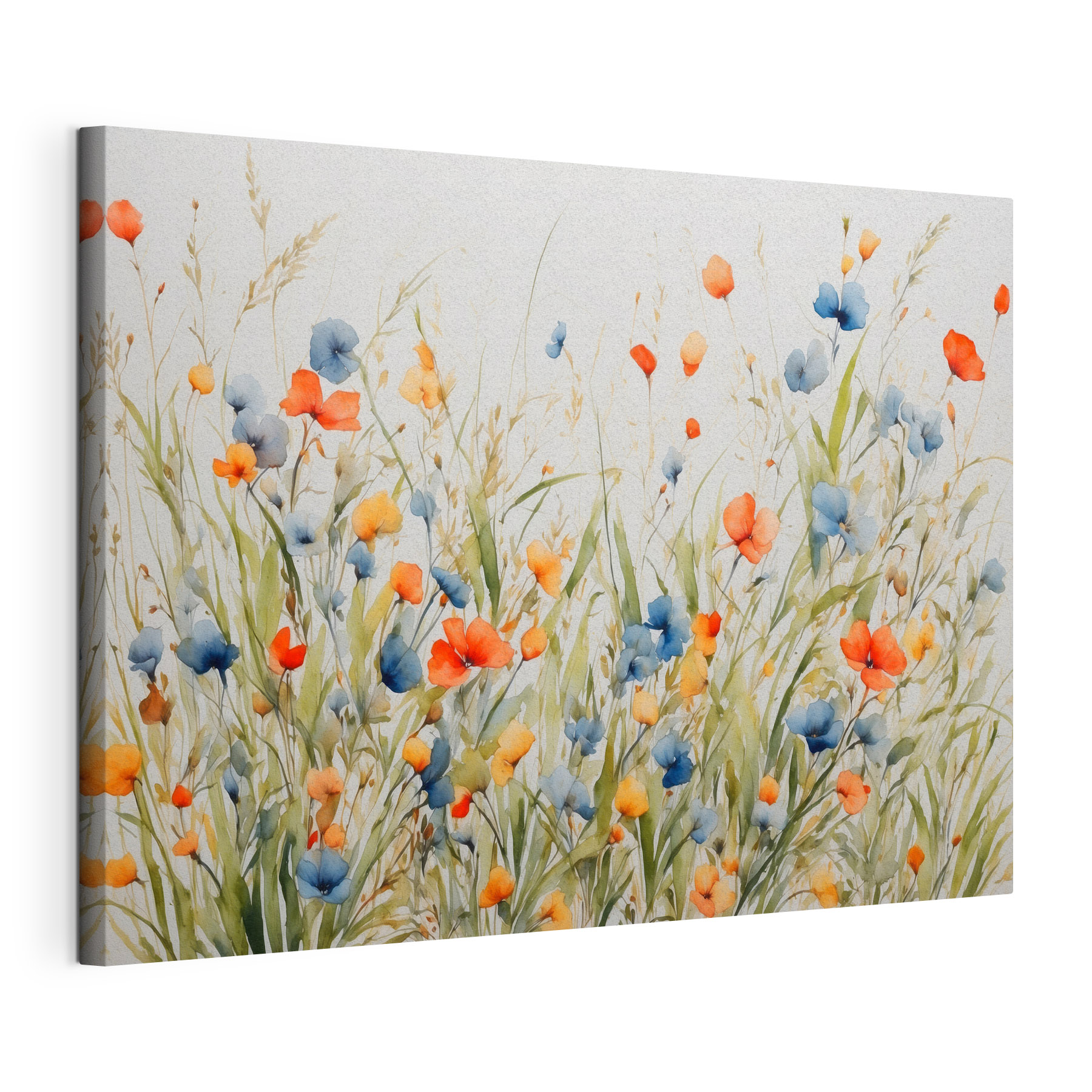 Painting of flowers and grass Painting of flowers and grass