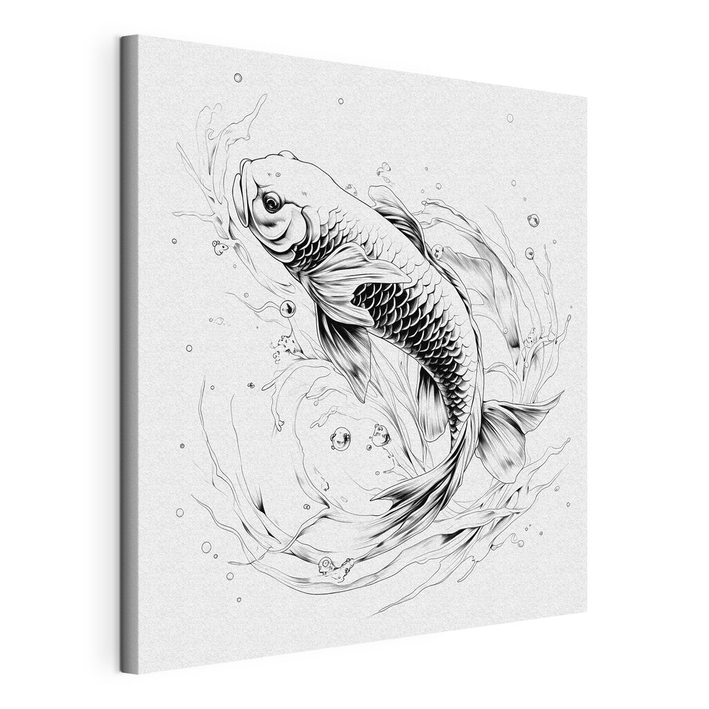 A drawing of a fish A drawing of a fish