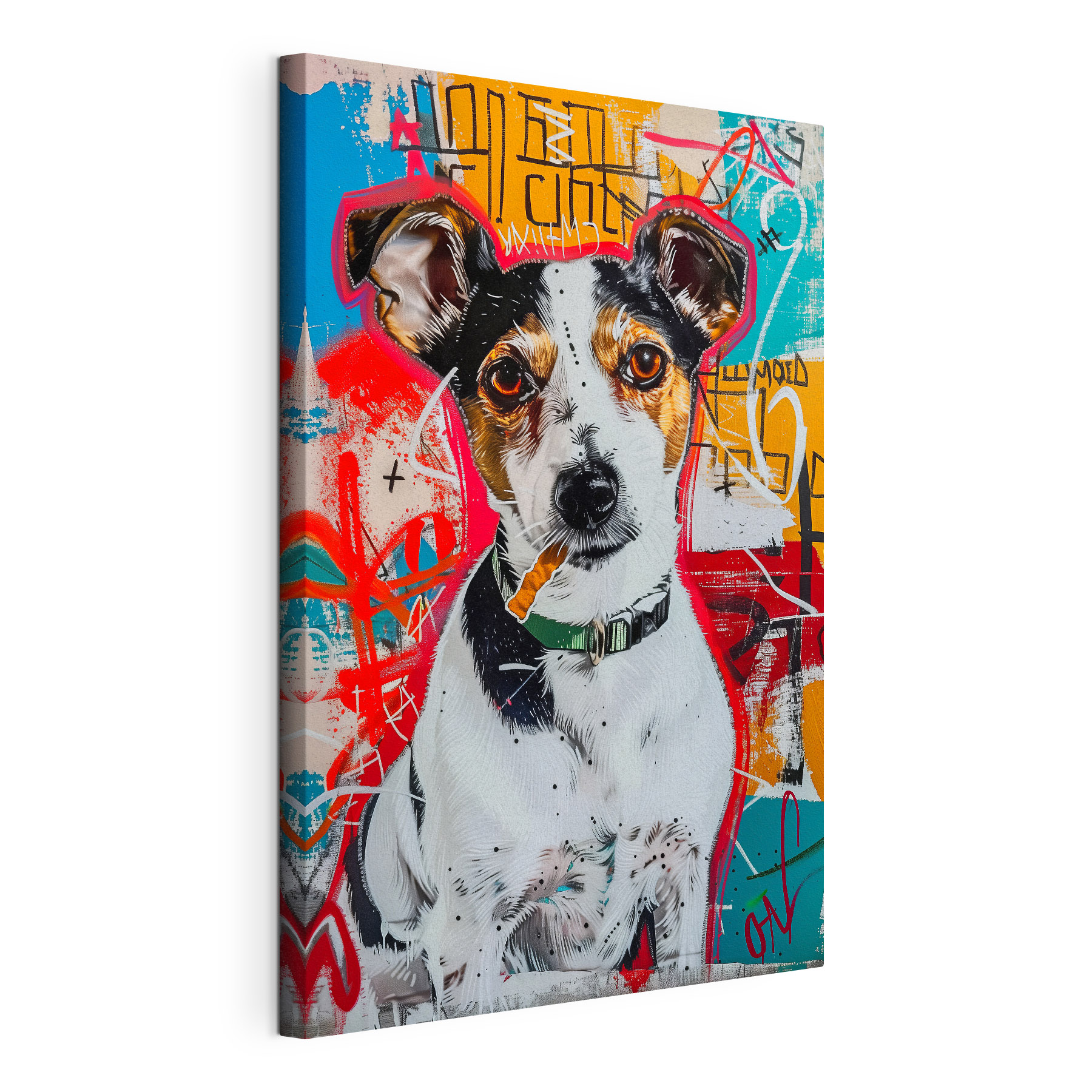 Dog with a cigar in its mouth