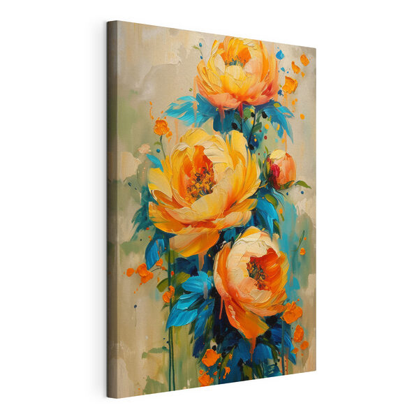 Quadri Dipinto di fiori su tela