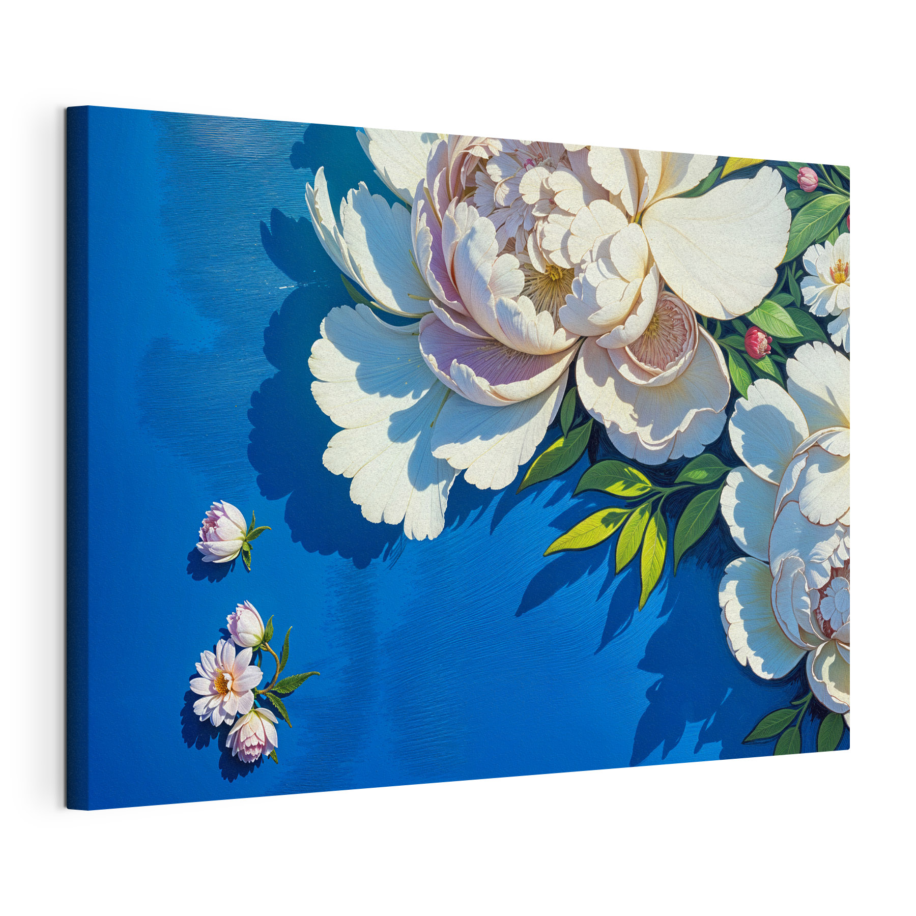 Delicate blooms against a vibrant backdrop Delicate blooms against a vibrant backdrop