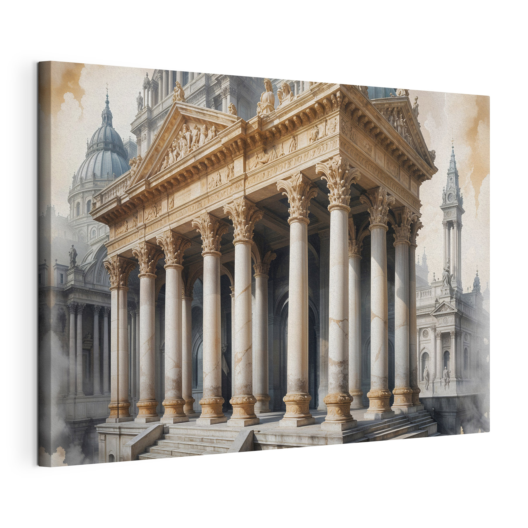 Building with columns and a dome