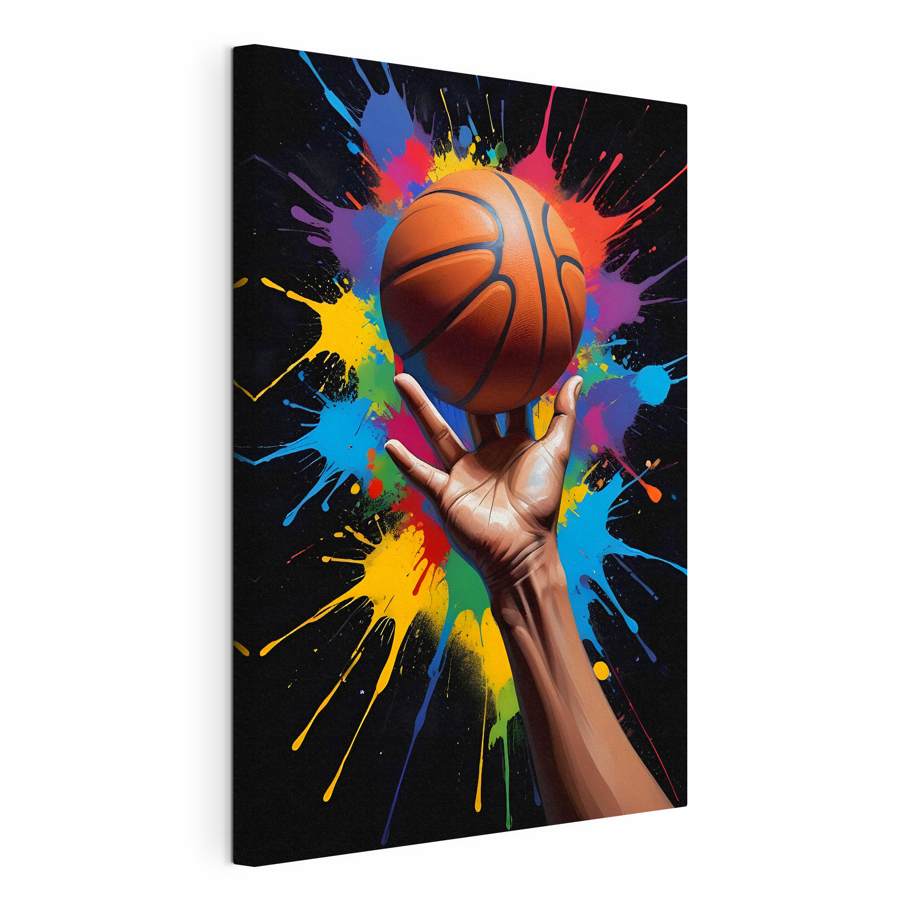 Hand holding a basketball Hand holding a basketball