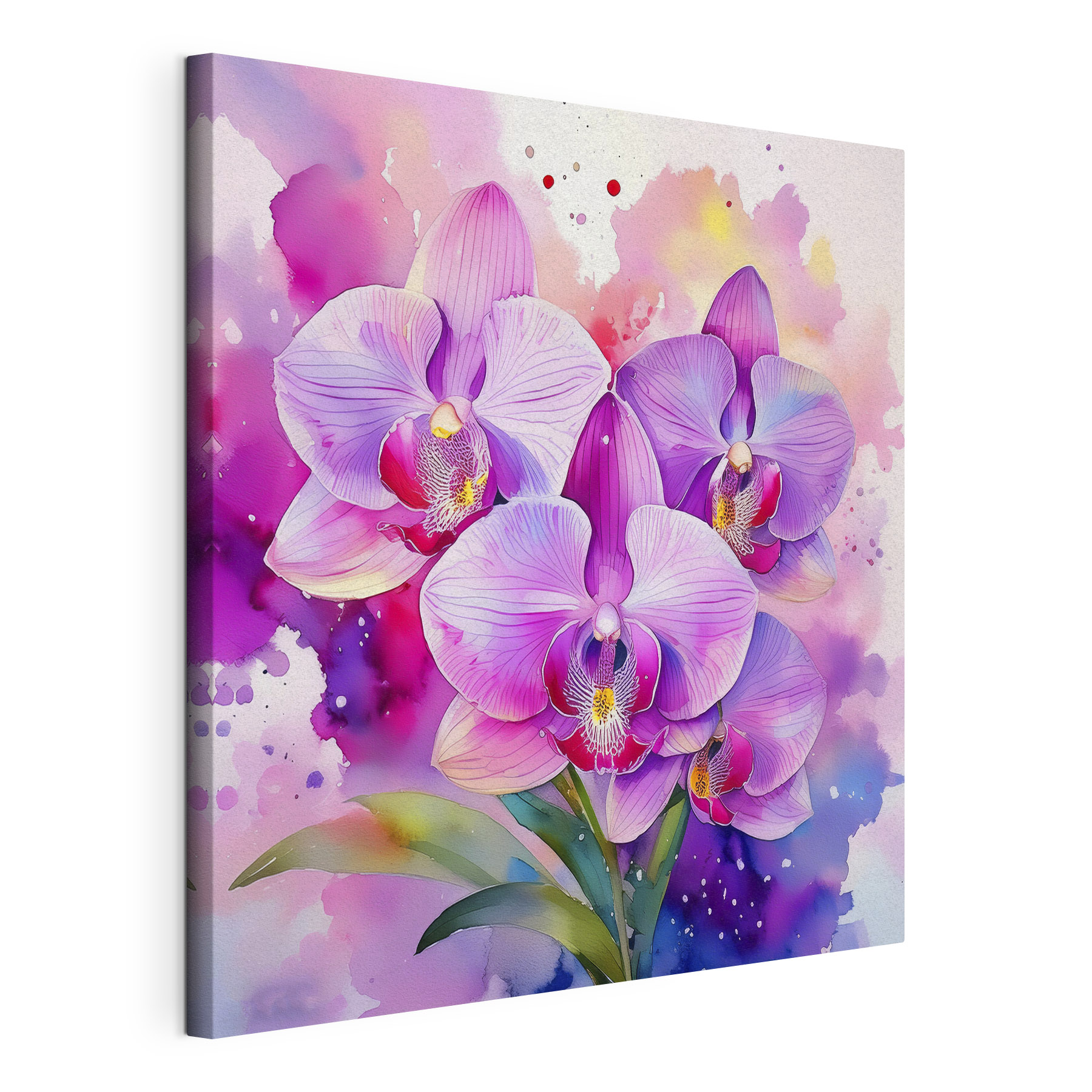 Painting of purple flowers Painting of purple flowers