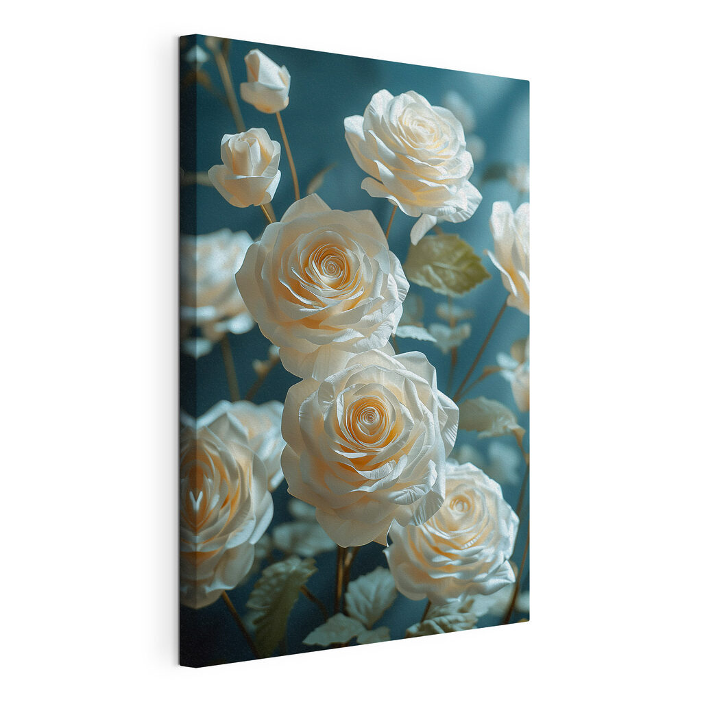 Group of white roses