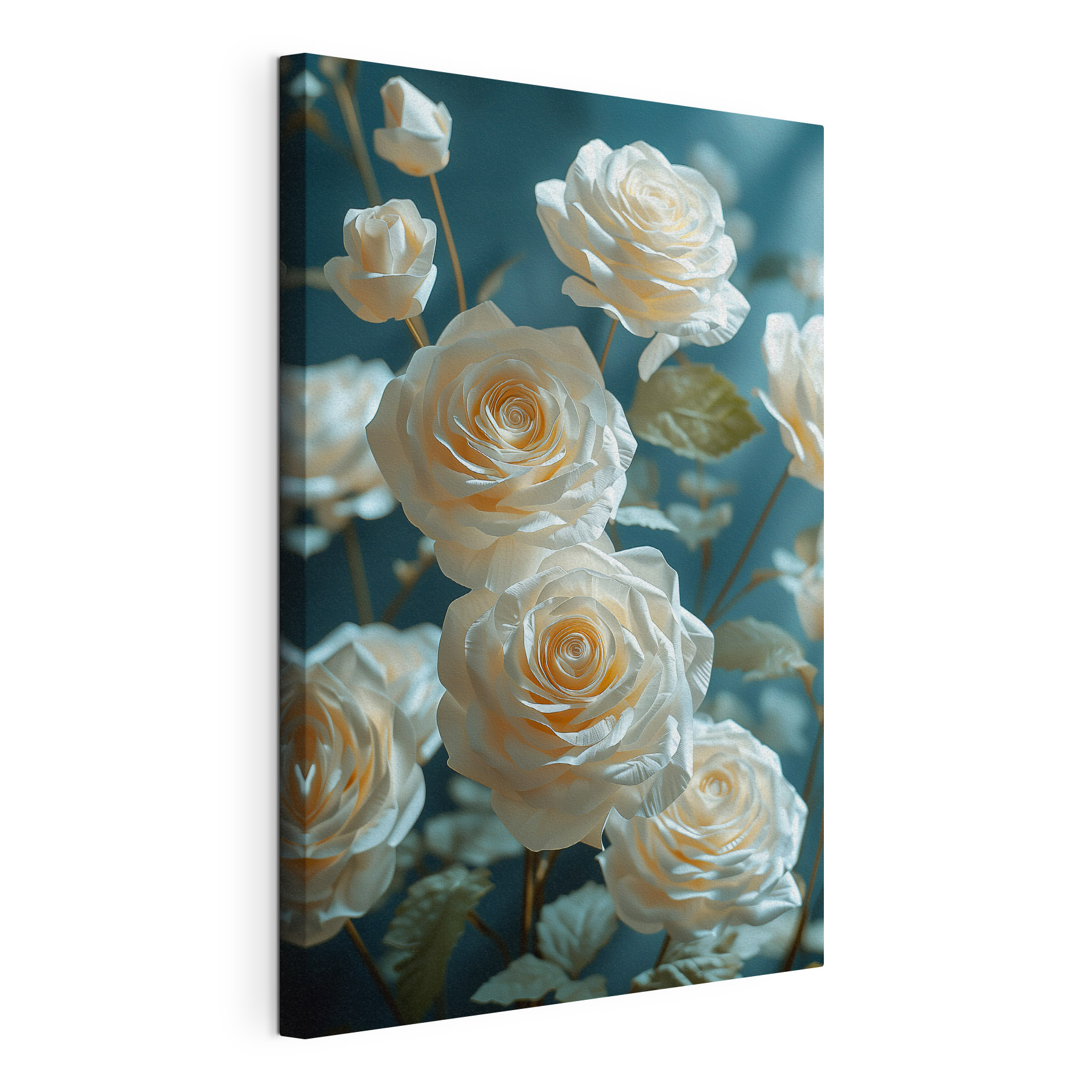 Group of white roses