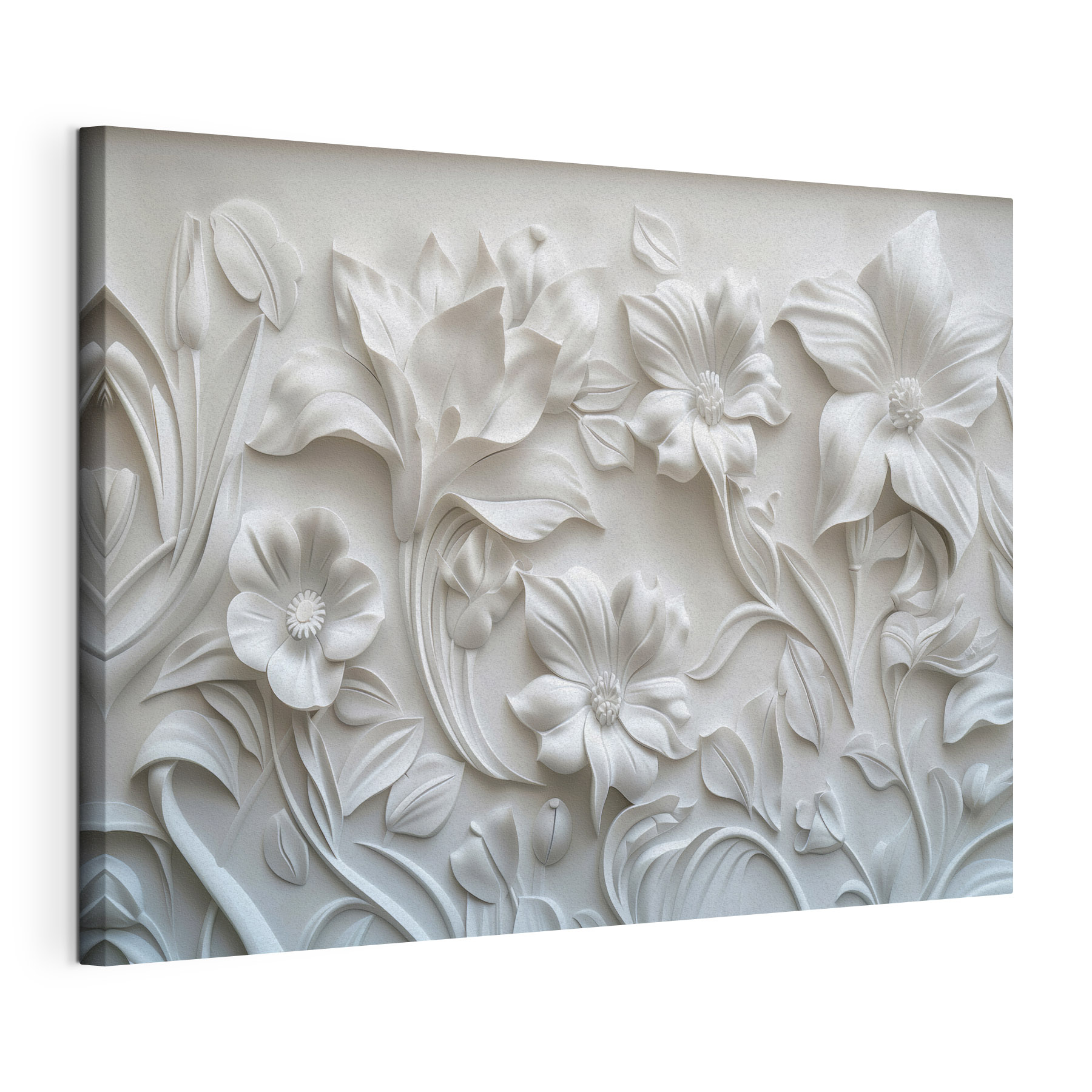 Elegant floral design in white Elegant floral design in white