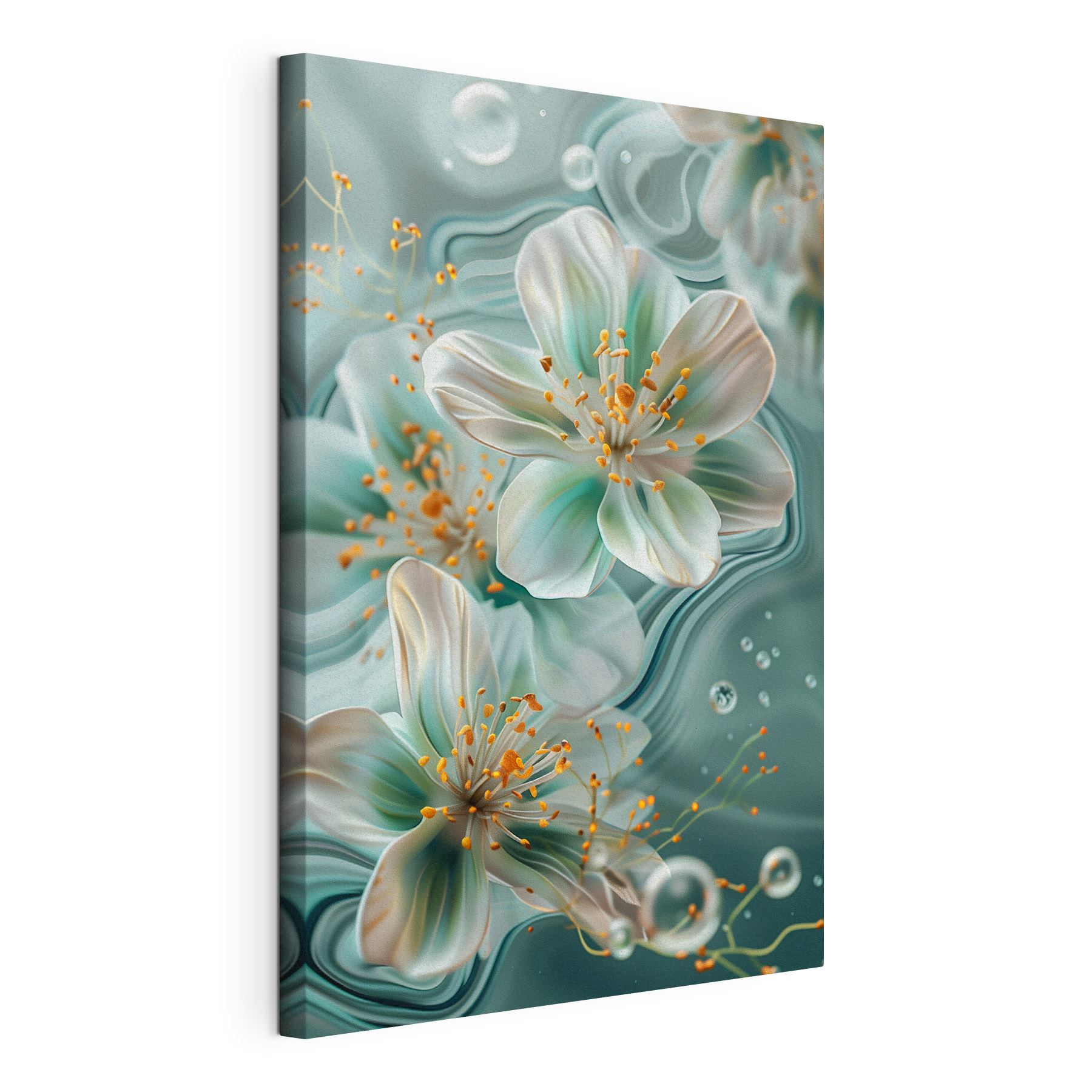 Delicate blooms in tranquil waters Delicate blooms in tranquil waters