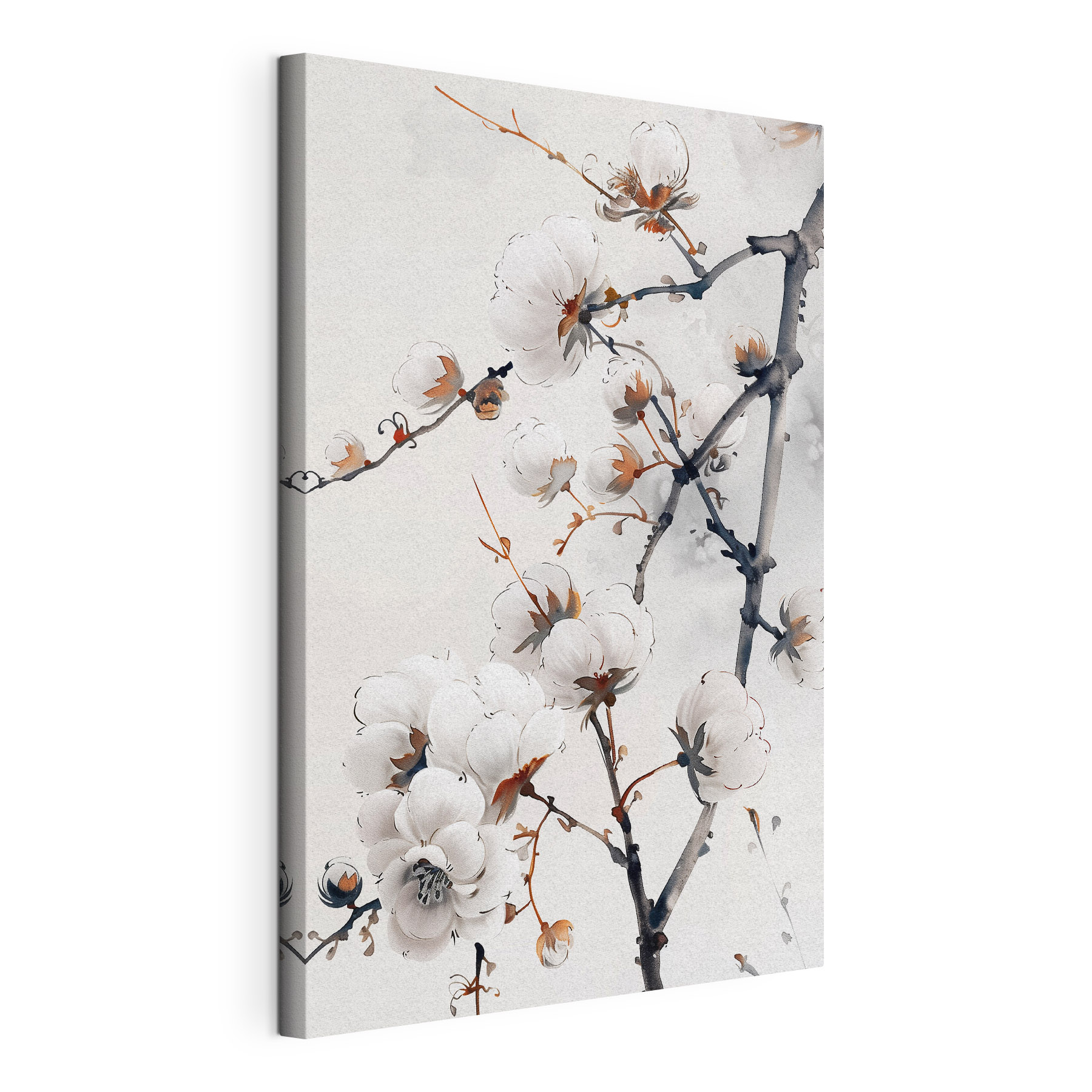 Elegant white blooms on delicate branches Elegant white blooms on delicate branches
