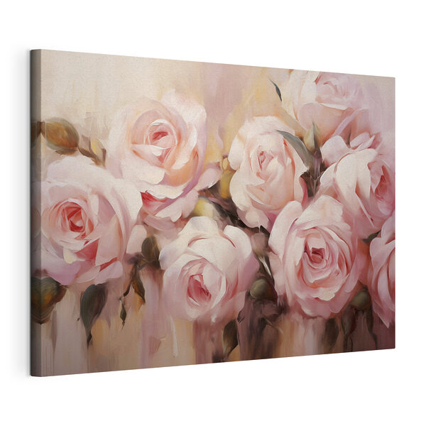 Quadri Quadri Dipinto di rose rosa (COD: s39831)