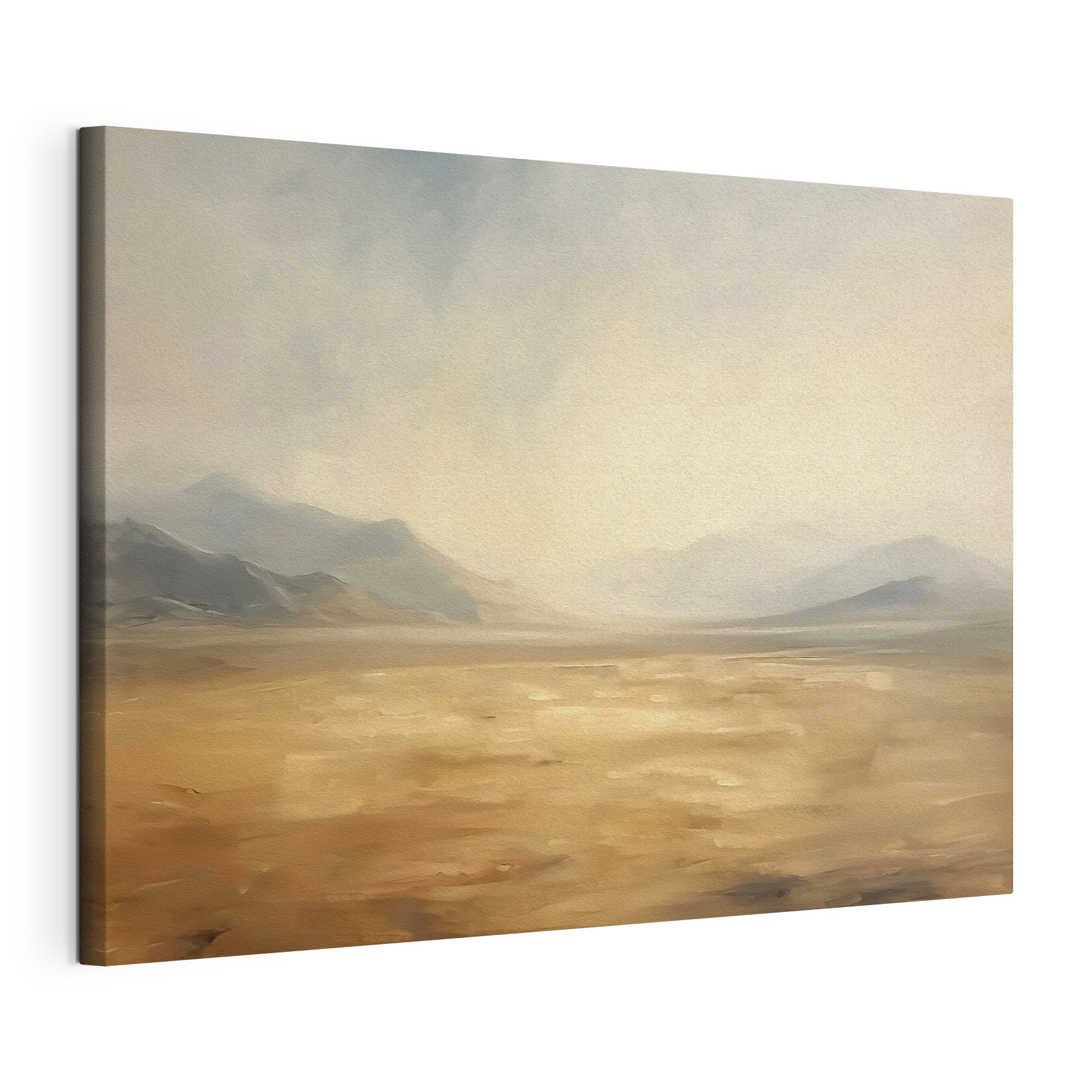 Landscape with mountains and fog Landscape with mountains and fog