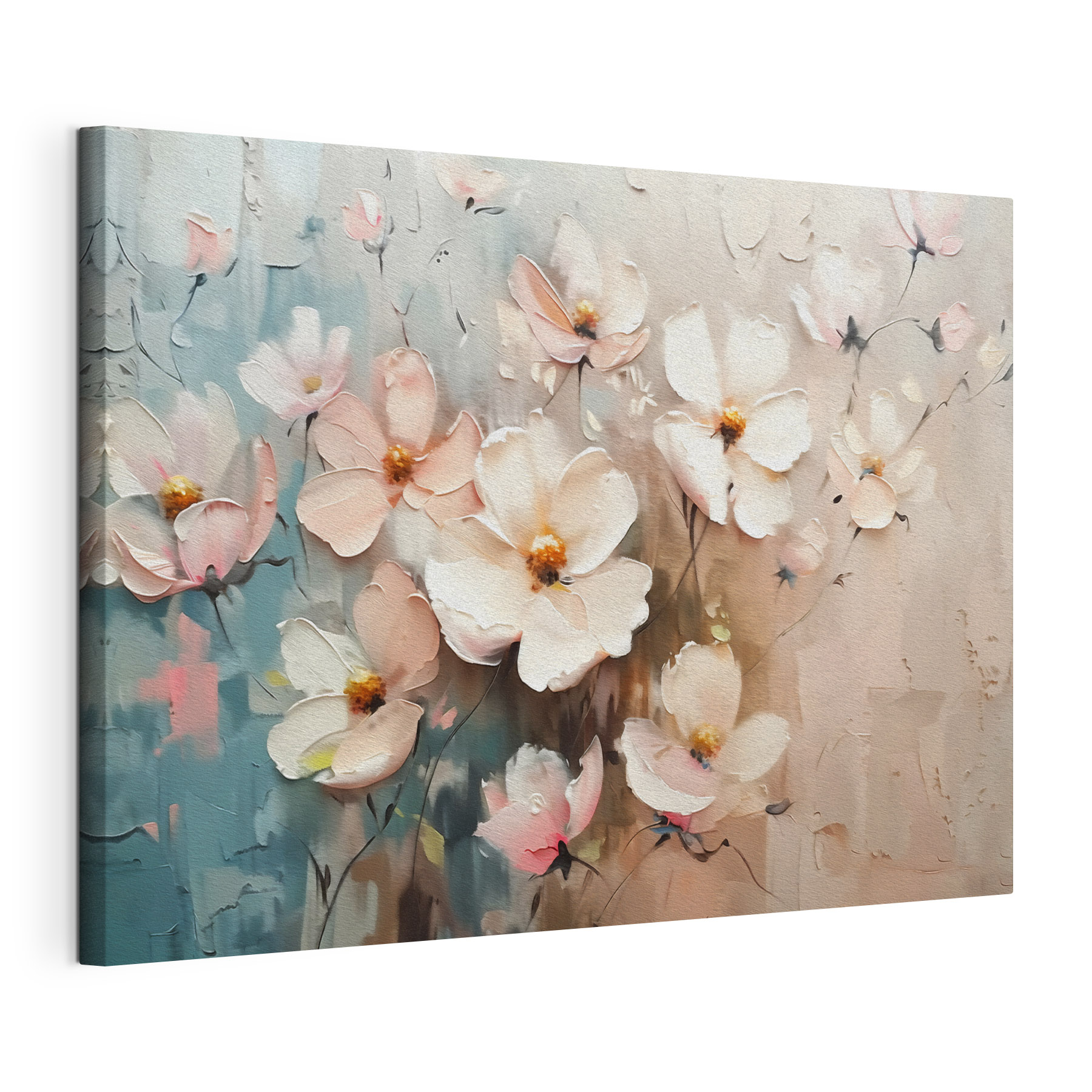 Delicate blooms in soft pastels