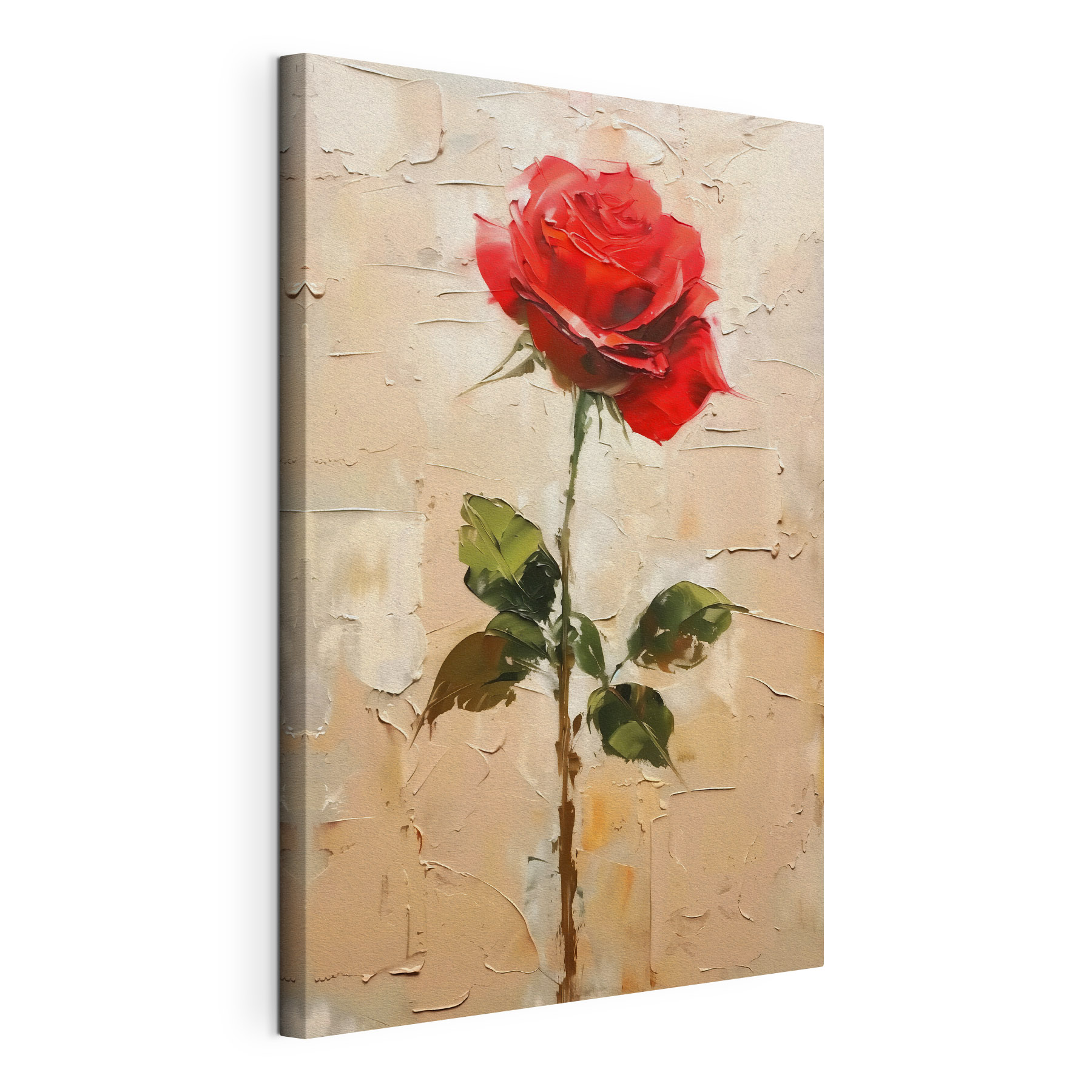 Painting of a red rose Painting of a red rose