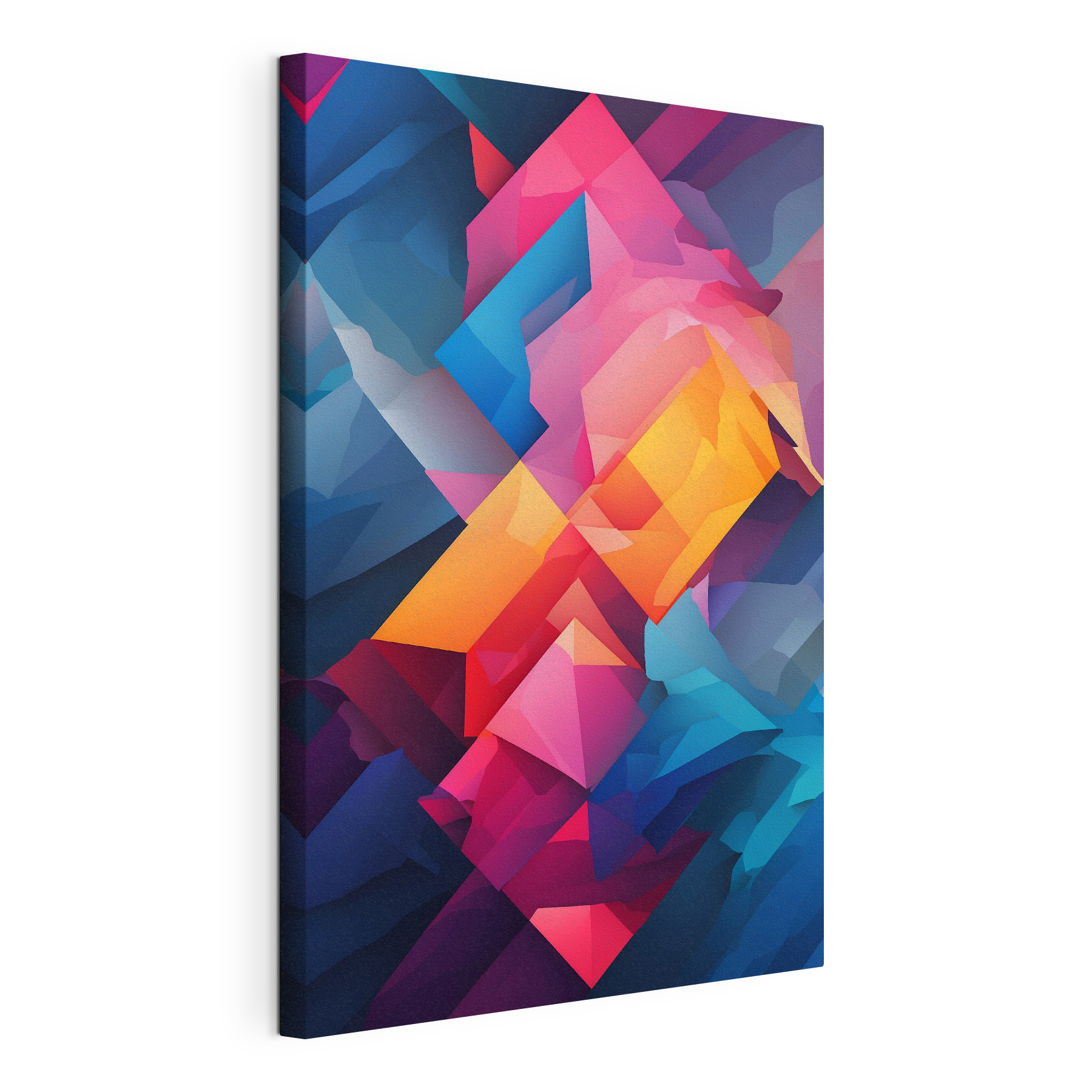 Colorful background with many triangles
