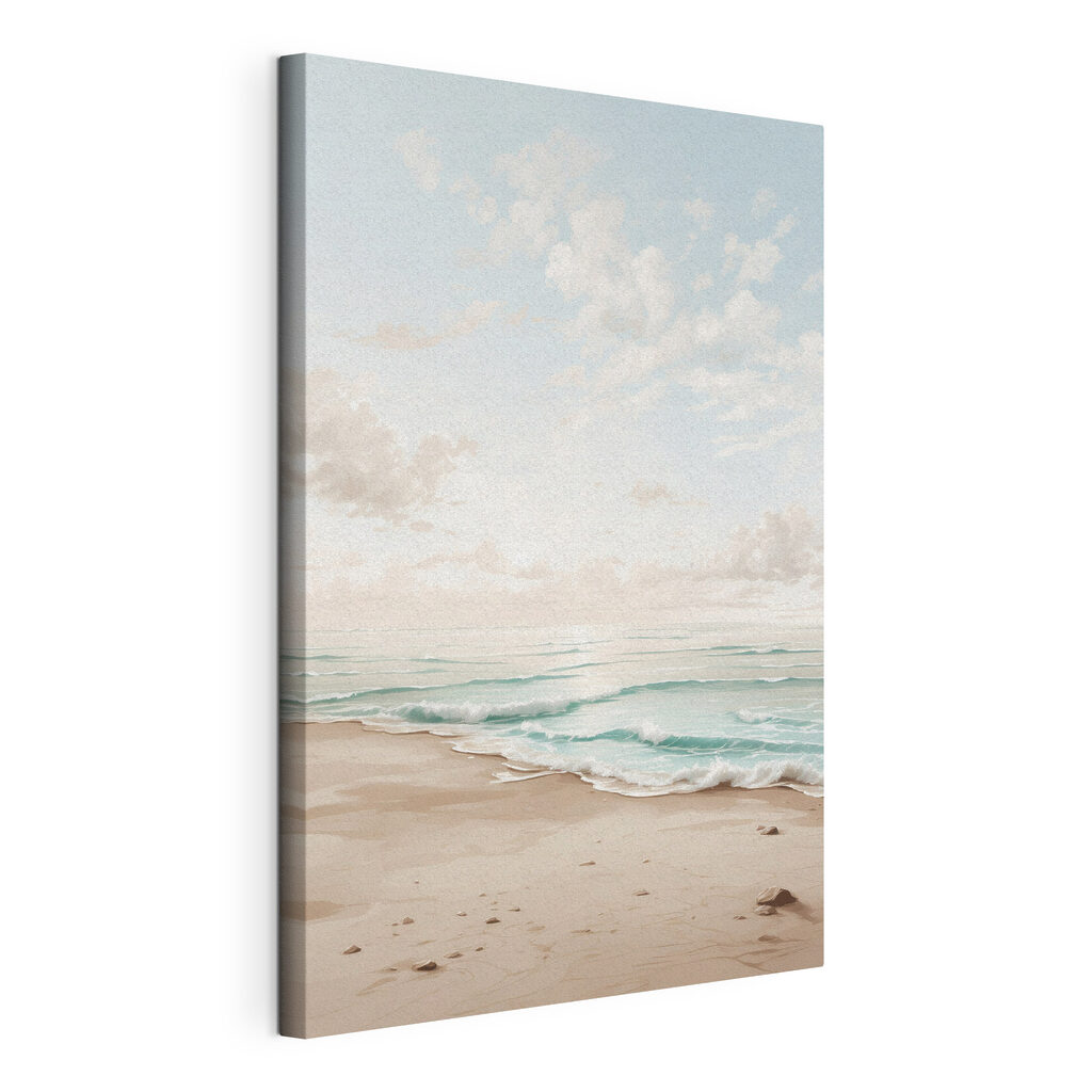 Beach with waves and sand