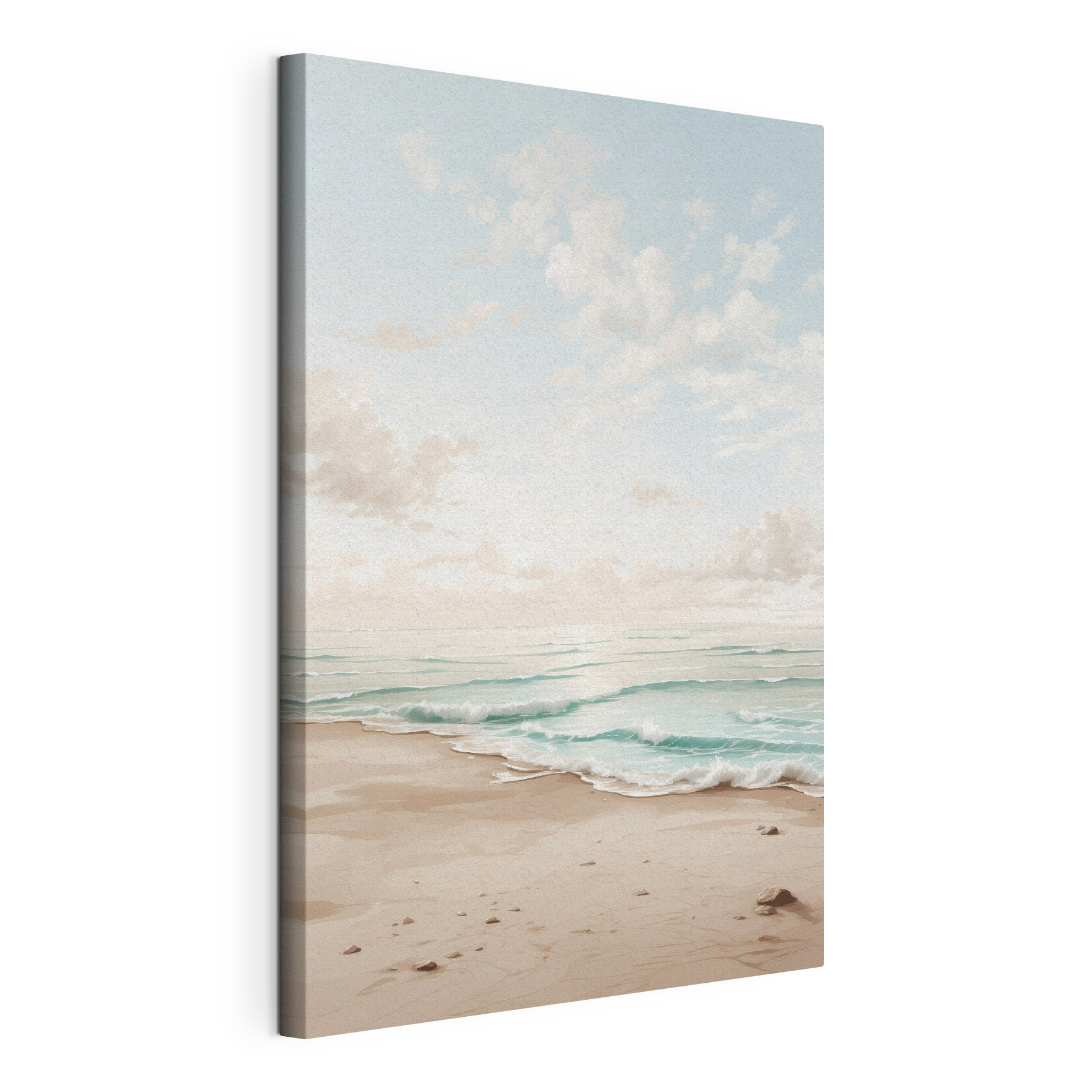 Beach with waves and sand