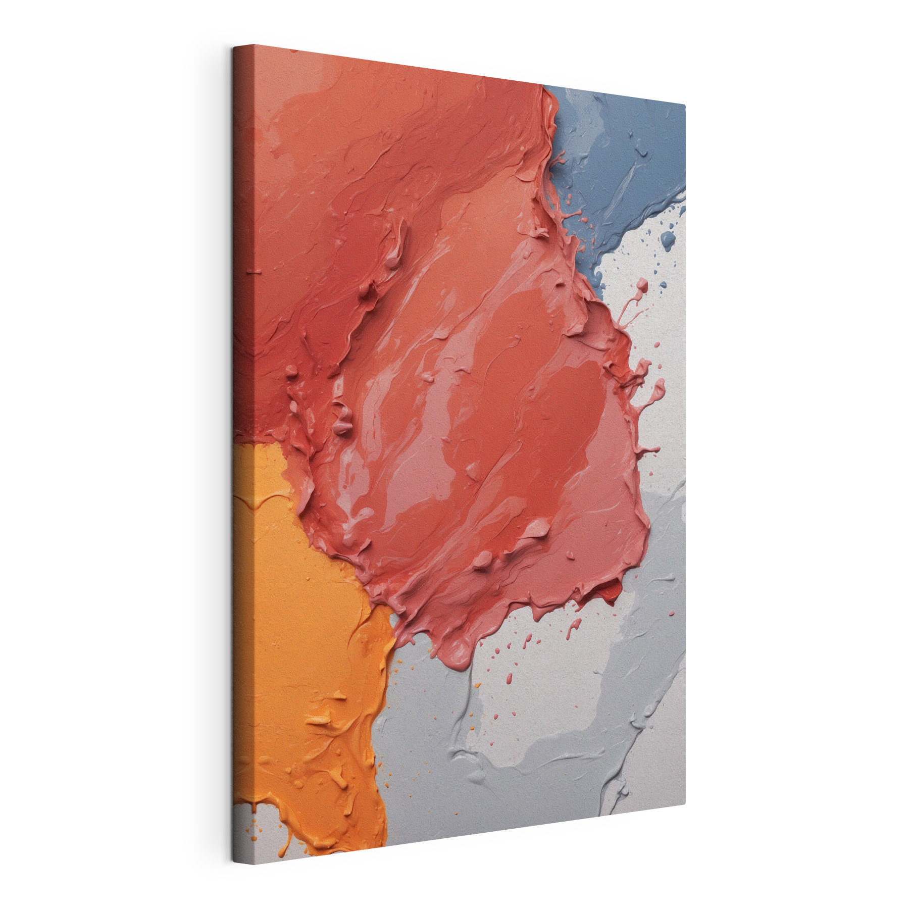 Colorful swirls of paint blend together Colorful swirls of paint blend together