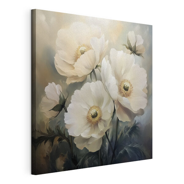 Dipinto di fiori bianchi Quadri Dipinto di fiori bianchi