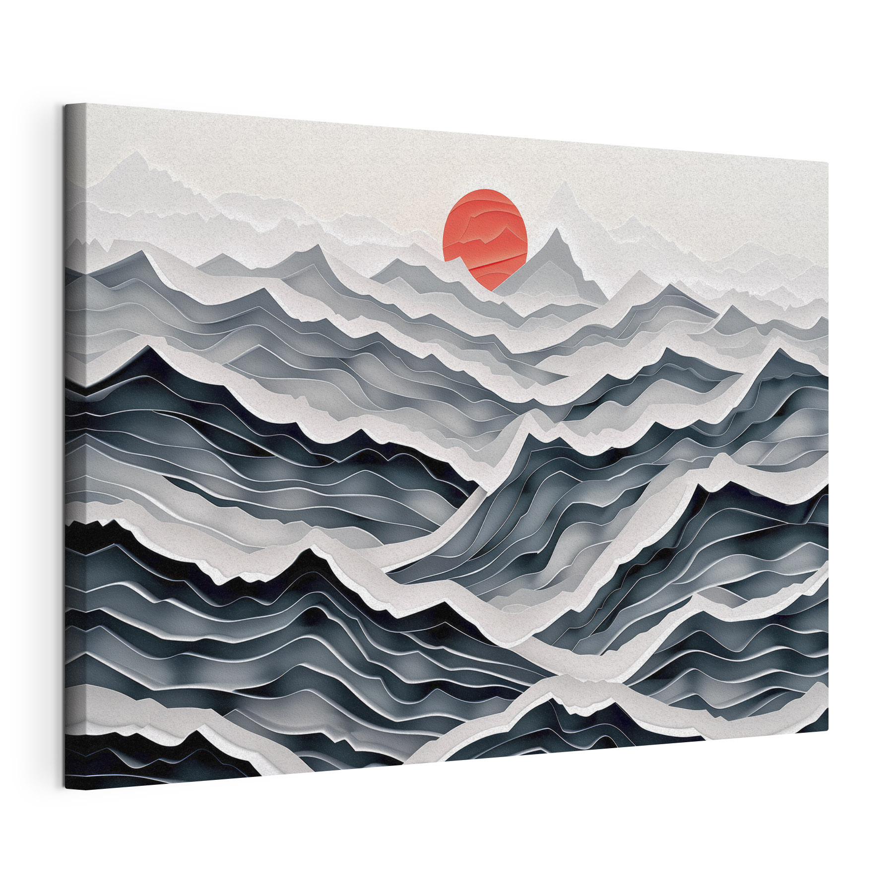 Paper cut out of mountains Paper cut out of mountains