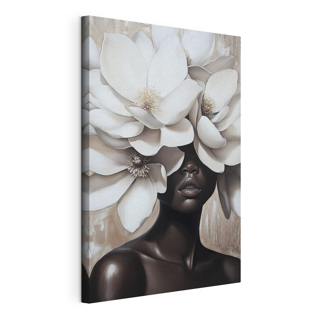 Woman with flowers in her hair