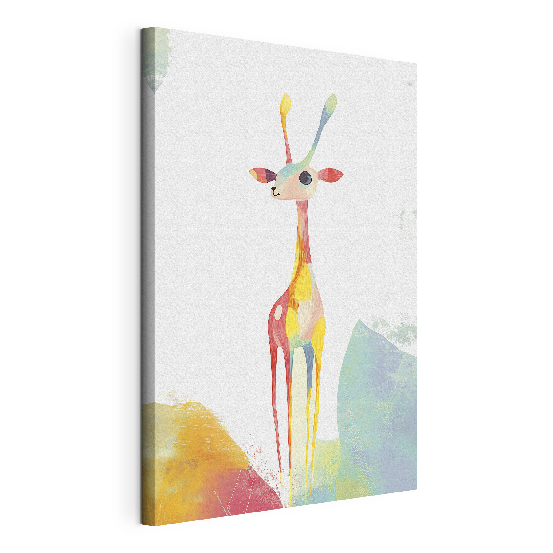 Cartoon giraffe with long horns Cartoon giraffe with long horns